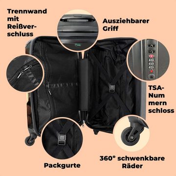 NoBoringSuitcases.com© Kinderkoffer Teddybär - Teddy - Braun - Design - Jungen - Mädchen 55x35x20cm, 4 Rollen, Reisetasche mit rollen, Handgepäck für Ferien, Kindertrolley, Koffer