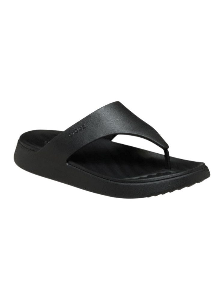 Crocs Zehensandale Getaway Triangle Flip schwarz - Damen Badeschuh