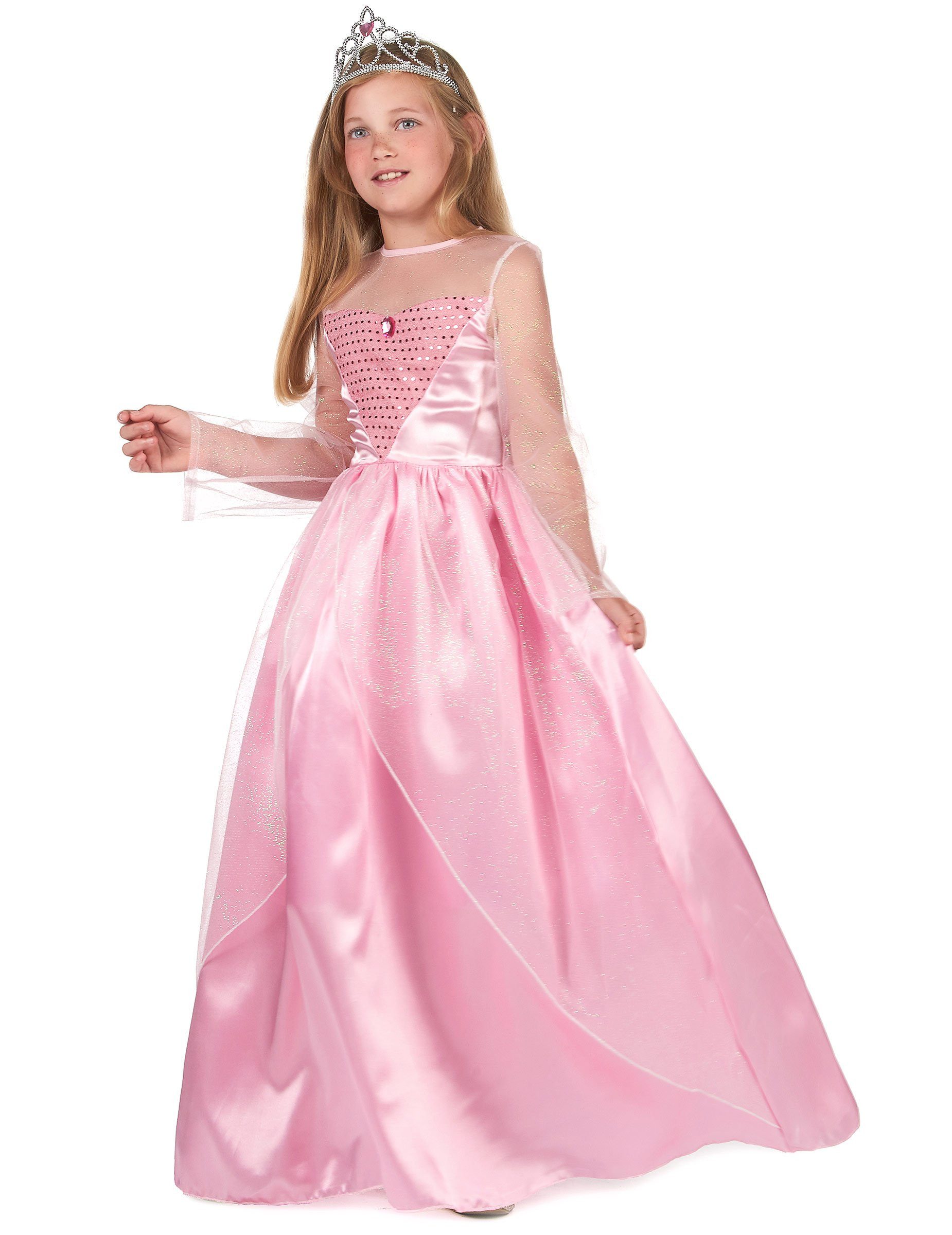 JADEO Kostüm Prinzessinen-Kostüm für Mädchen Faschingskostüm rosa