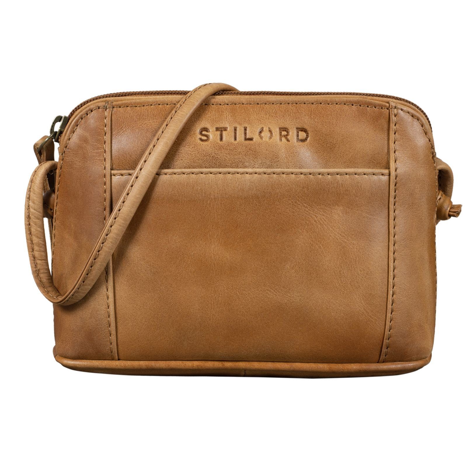 STILORD Handtasche "Mariella" Schultertasche Damen Vintage taranto - braun | Handtaschen