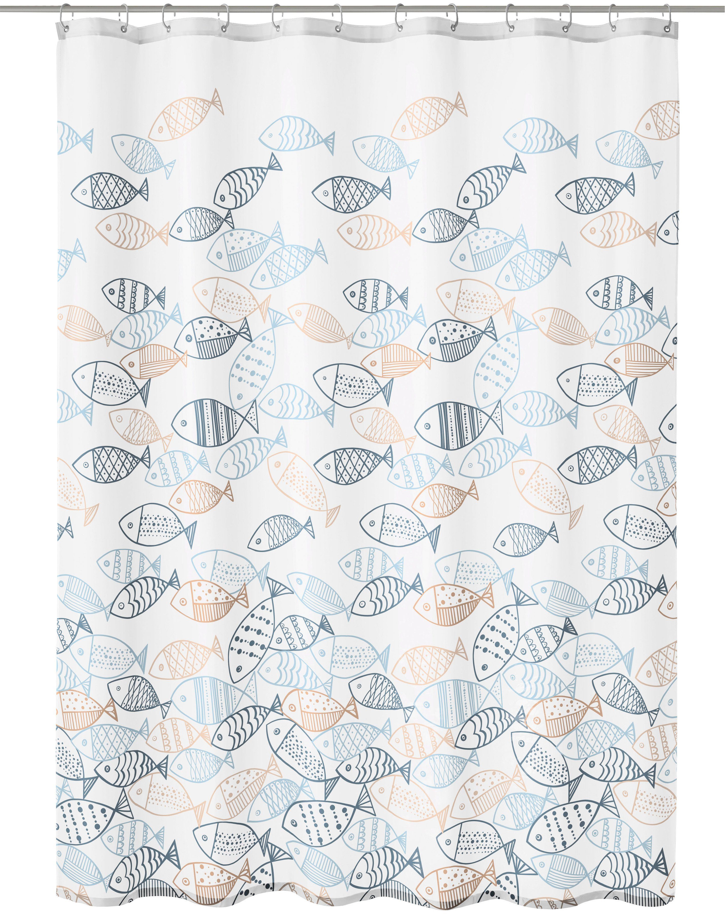 Kleine Wolke Duschvorhang Sardinas Breite 180 günstig online kaufen