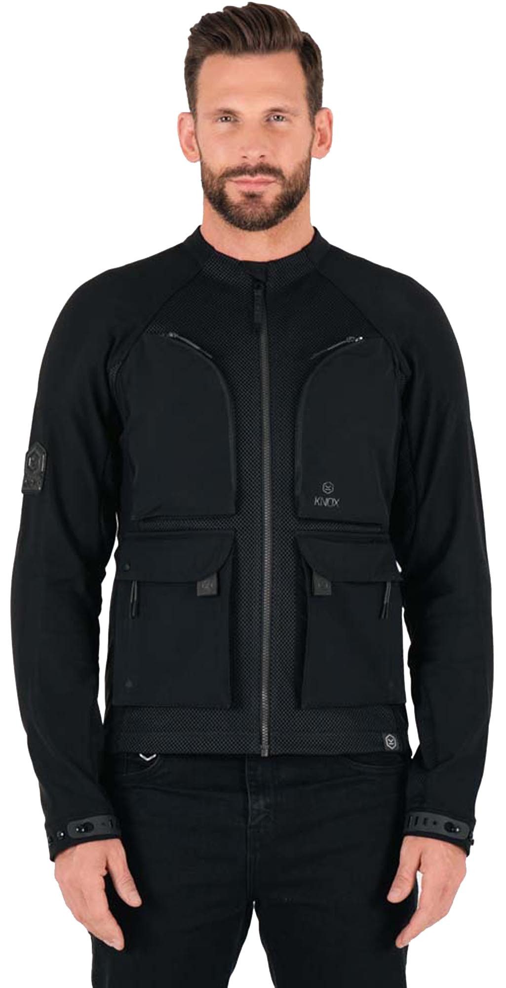 KNOX Motorradjacke Tor Motorrad Protektorenjacke Rückenprotektor enthalten,Ellenbogenprotektoren enthalten,perfori