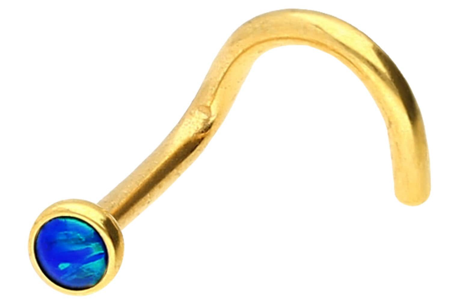 Farbe: Goldfarben + Opal: Dunkelblau