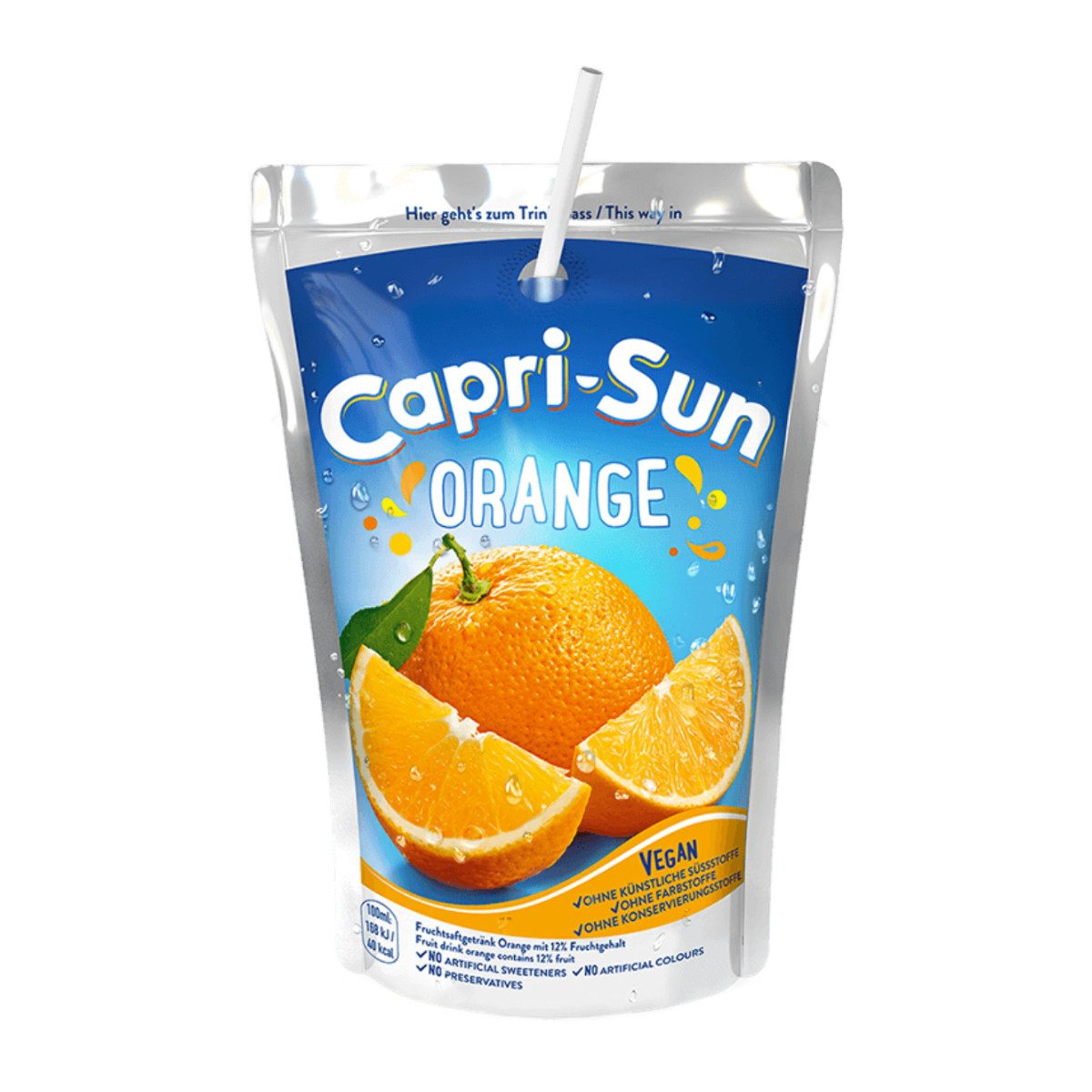 CAPRI-SUN Softgetränk, Capri Sun Orange 10 x 200ml Trinkpacks mit Orangensaft 2000ml