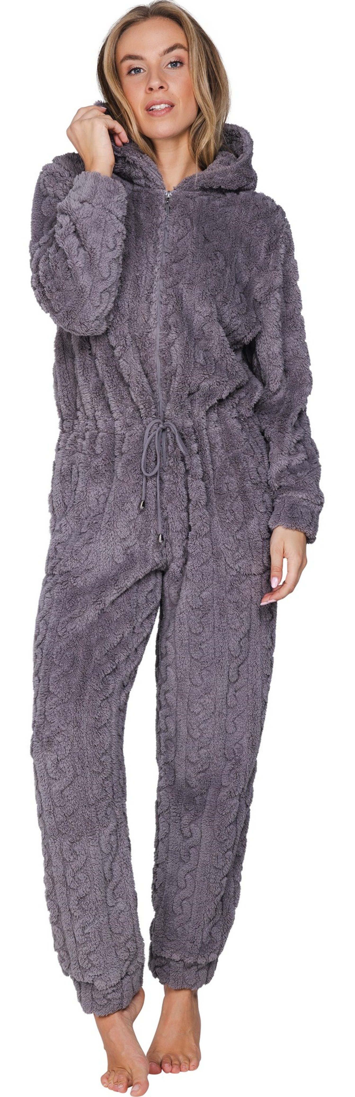 Rebelle Jumpsuit Damen Homewear Overall (1-tlg) kuschelige Qualität