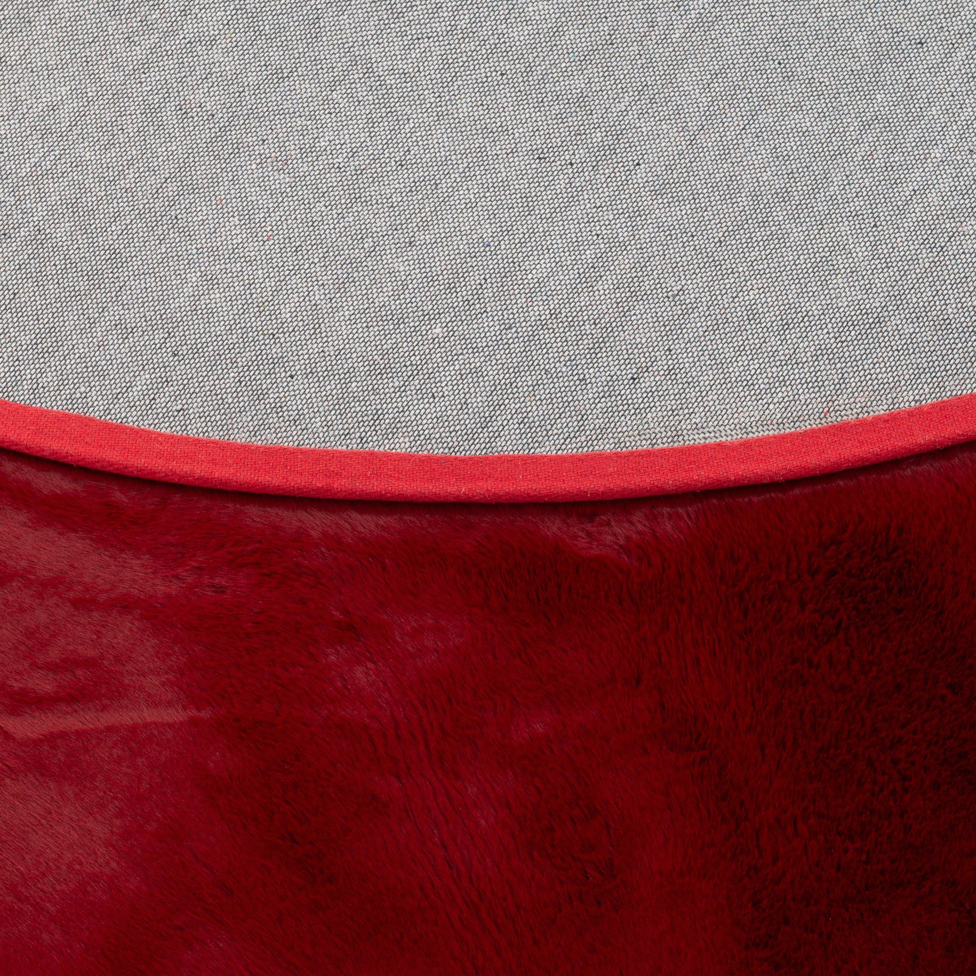 Pergamon Fellteppich Fellteppich Luxus Super Soft Plush Rund, Rund, Höhe: 25 mm