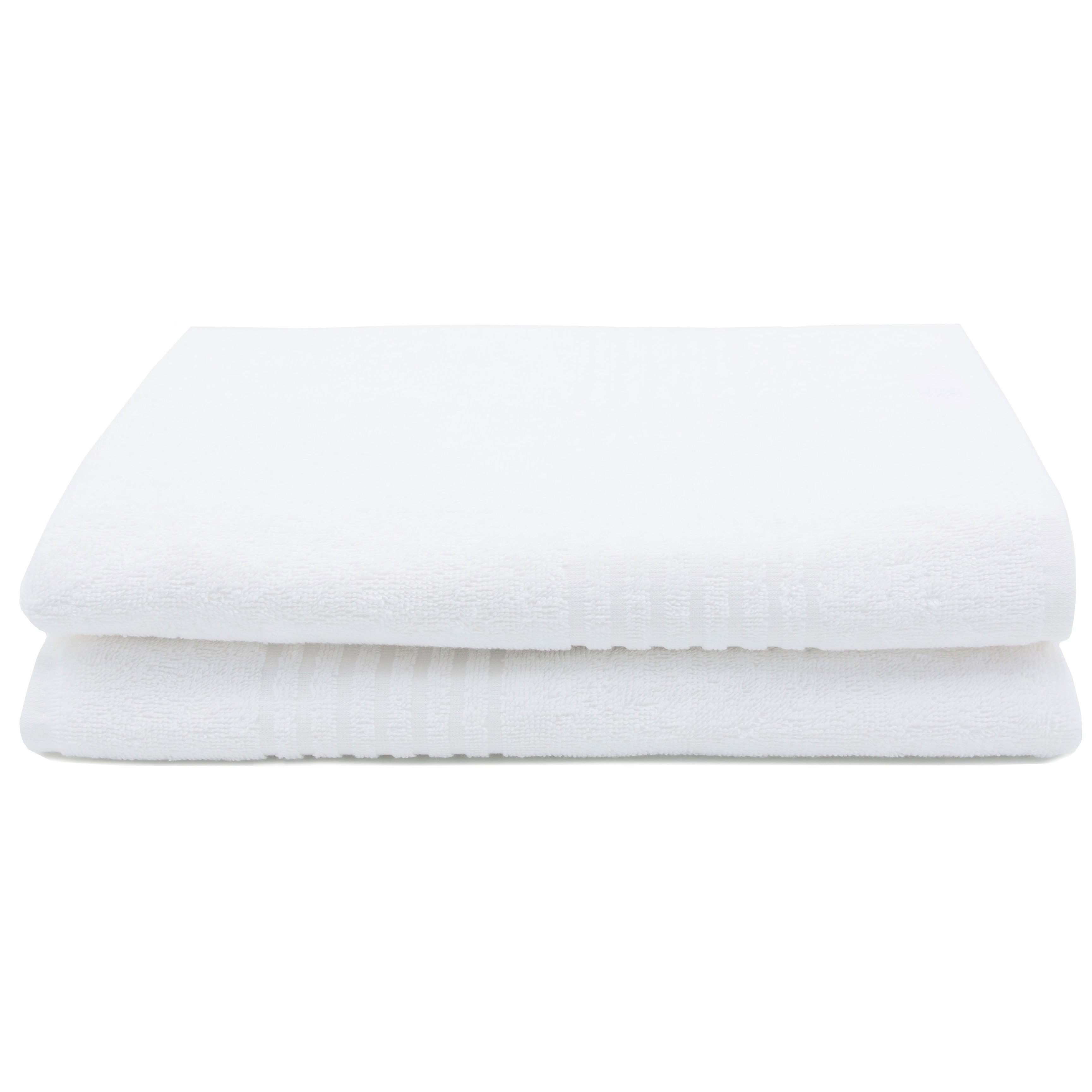 ZOLLNER Saunatuch, Walkfrottier (2-St), 70 x 180 cm, 100% Baumwolle, vom Hotelwäschespezialisten