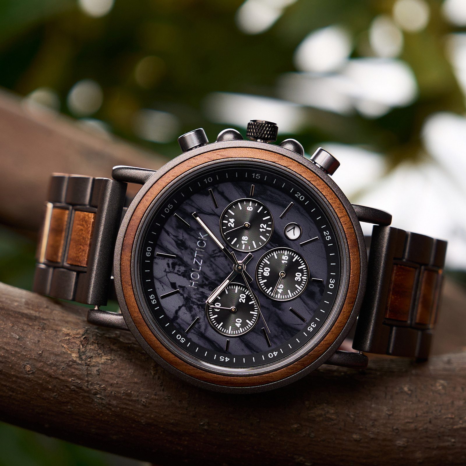 Holztick Bavaria Chronograph Alois ALOIS, Ziffernblatt günstig online kaufen