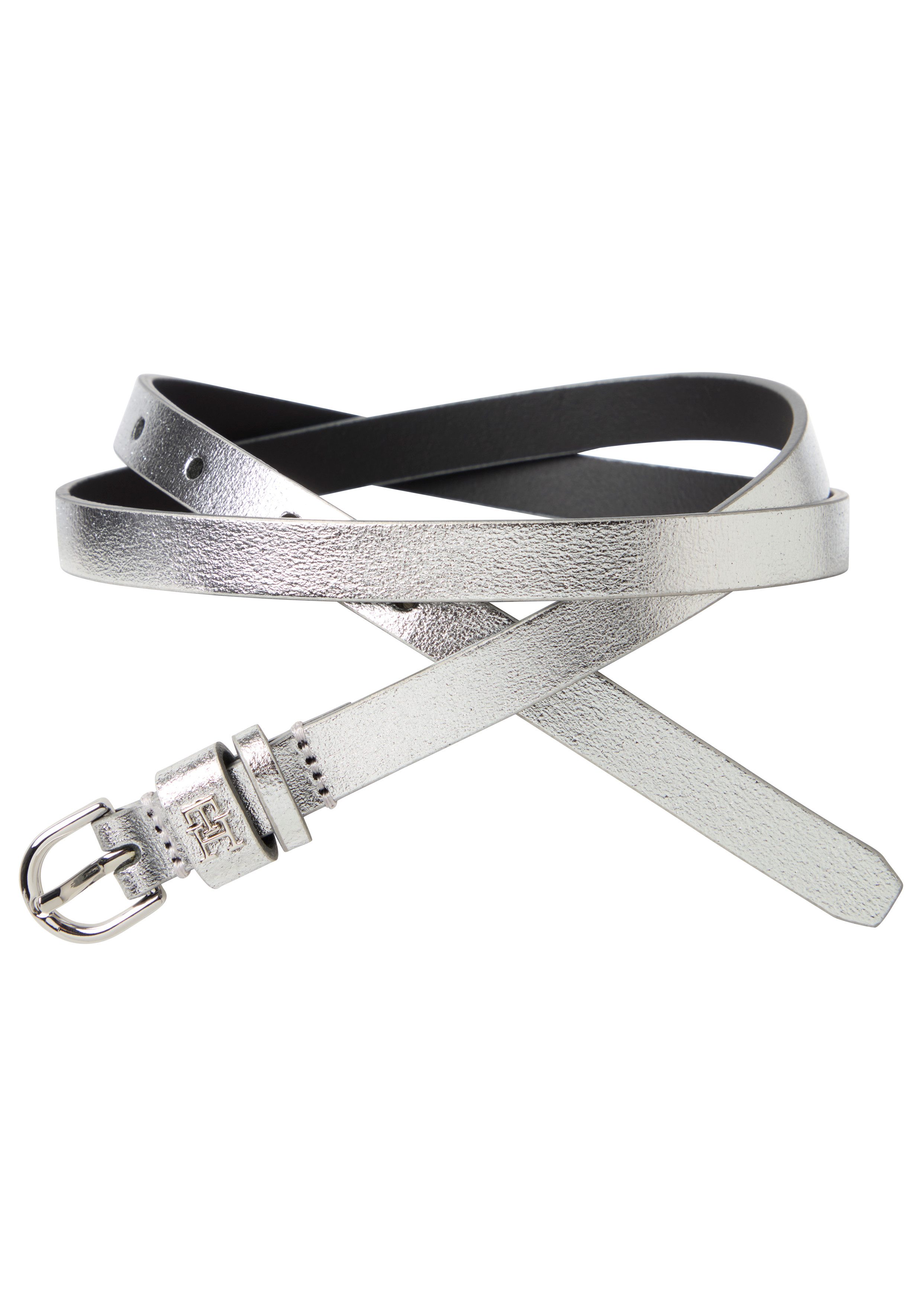 Tommy Hilfiger Ledergürtel Metallic-Finish, Leder günstig online kaufen