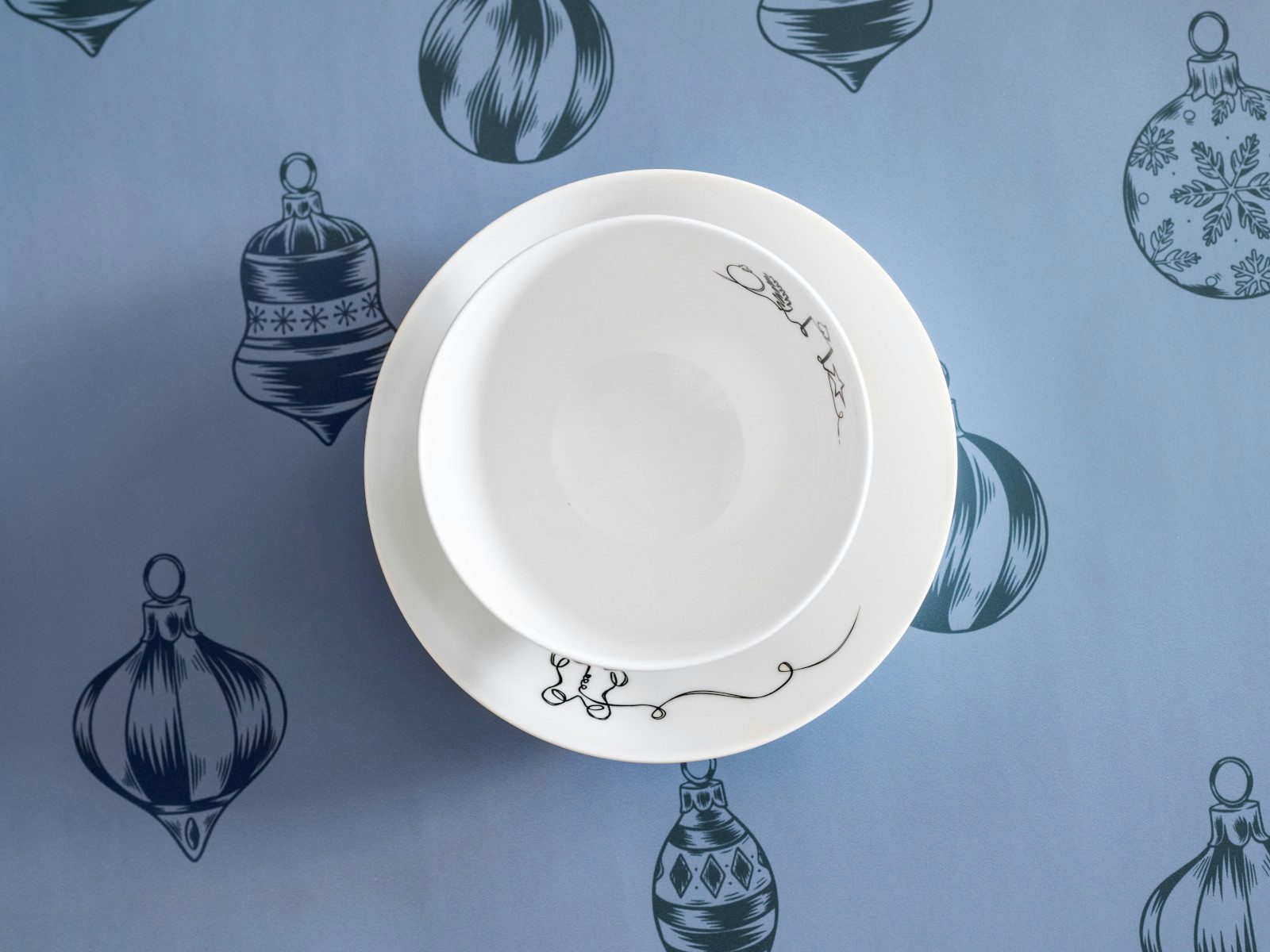 Villeroy & Boch Schale Statement Lines Bol XMAS 14cm, Premium Porcelain, (Bowl)