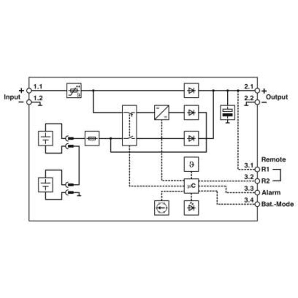 Phoenix Contact Phoenix Contact UNO-UPS/24DC/24DC/60W 2905907 USV Hutschienen-Netzteil