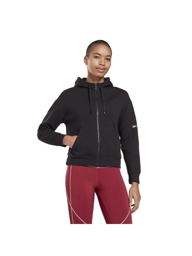 Reebok Kapuzenpullover Kapuzenjacke Dreamblend Cotton (100% Baumwolle) schwarz Damen