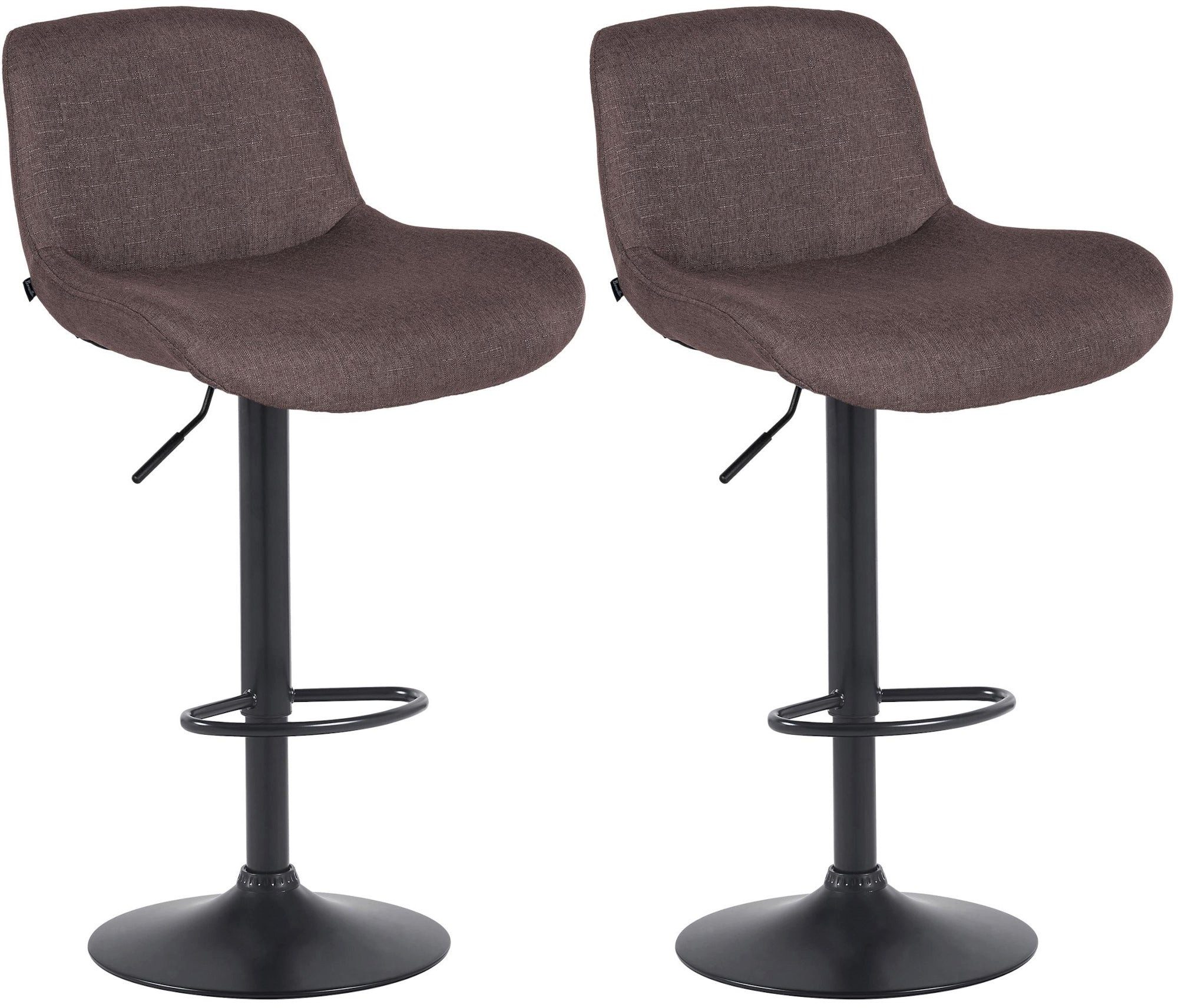 Bistrostuhl 2er Set Barhocker Solon Schwarz