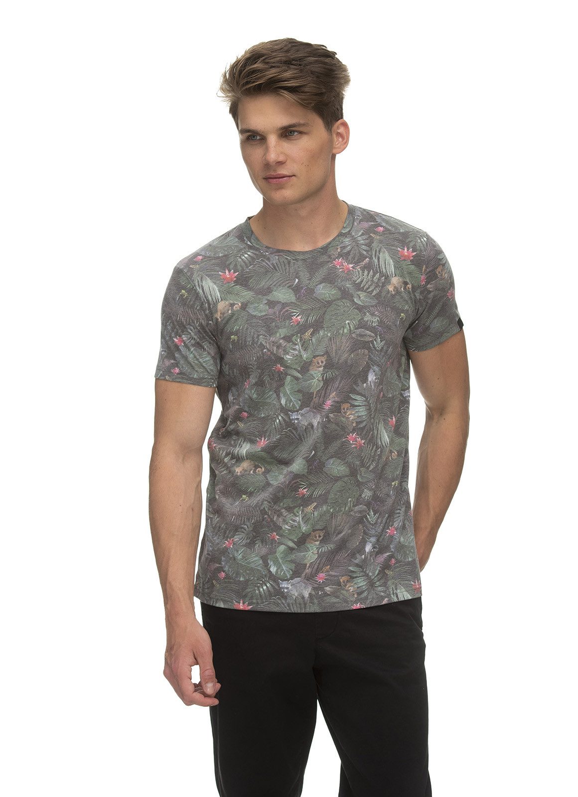 Ragwear Print-Shirt Swann, Размер M