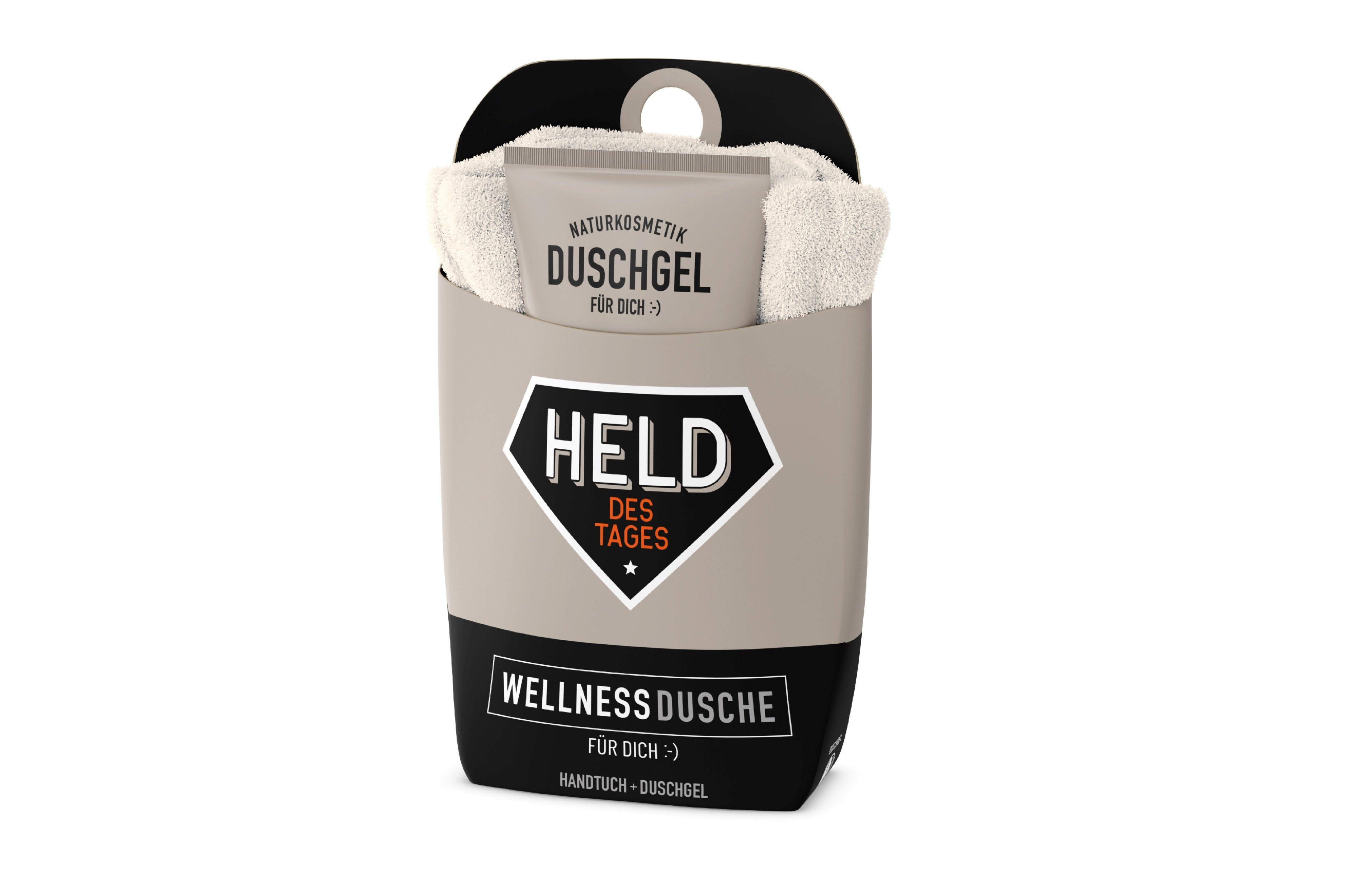 La Vida Seifenspender Duschgel Pflegedusche Wellness-Dusche Handtuch für Dich Geschenkset