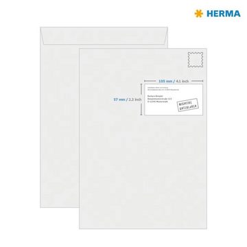 HERMA Etiketten Etiketten PREMIUM Permanent Haftend A4 105x57 mm 100 Blätter