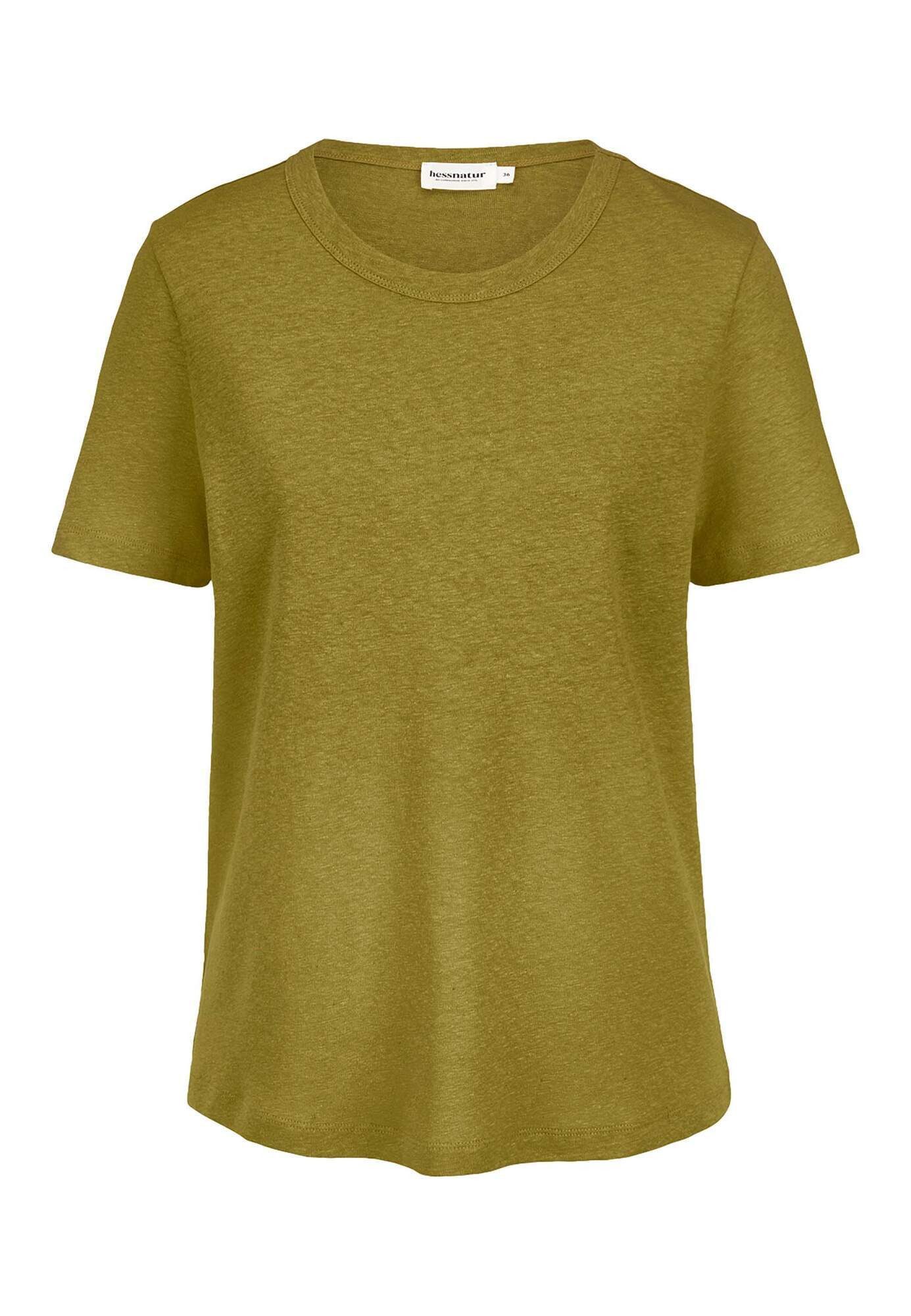 Hessnatur T-Shirt aus Leinen und Bio-Baumwolle (1-tlg)