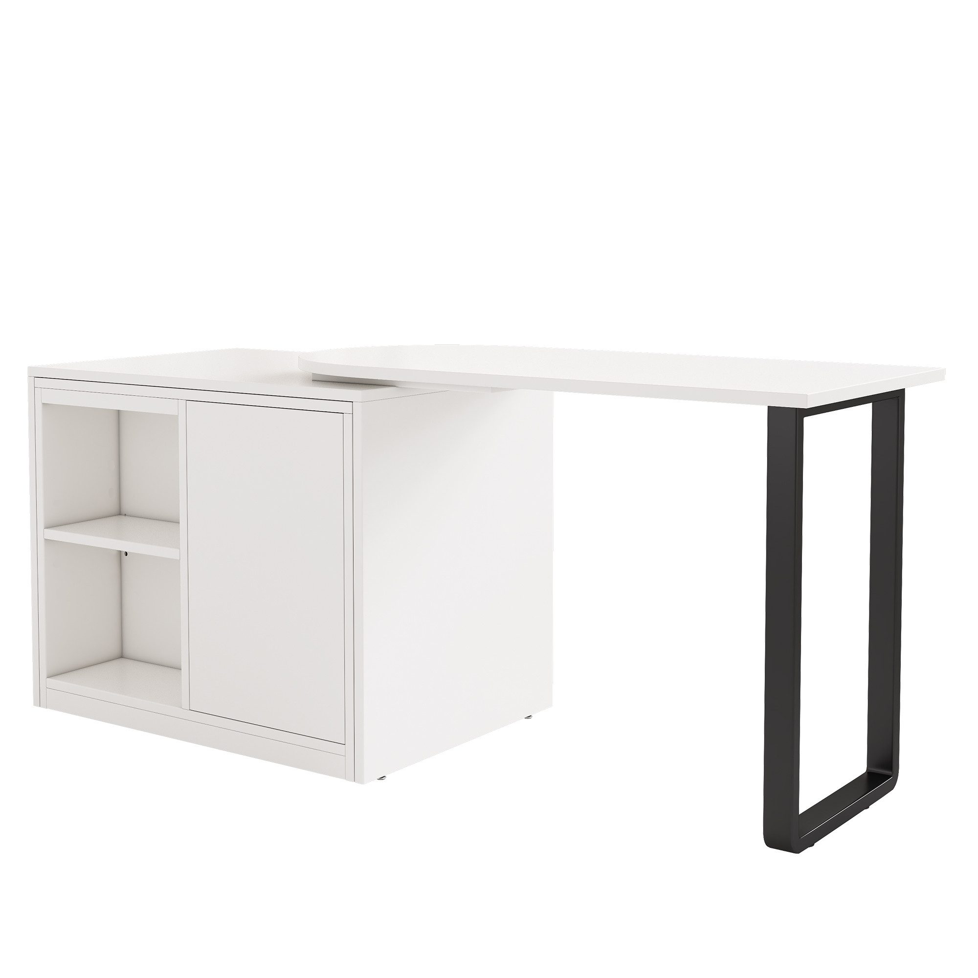 Fine Life Pro Eckvitrine Badezimmer Hochschrank 60×30×170 cm, Weiß