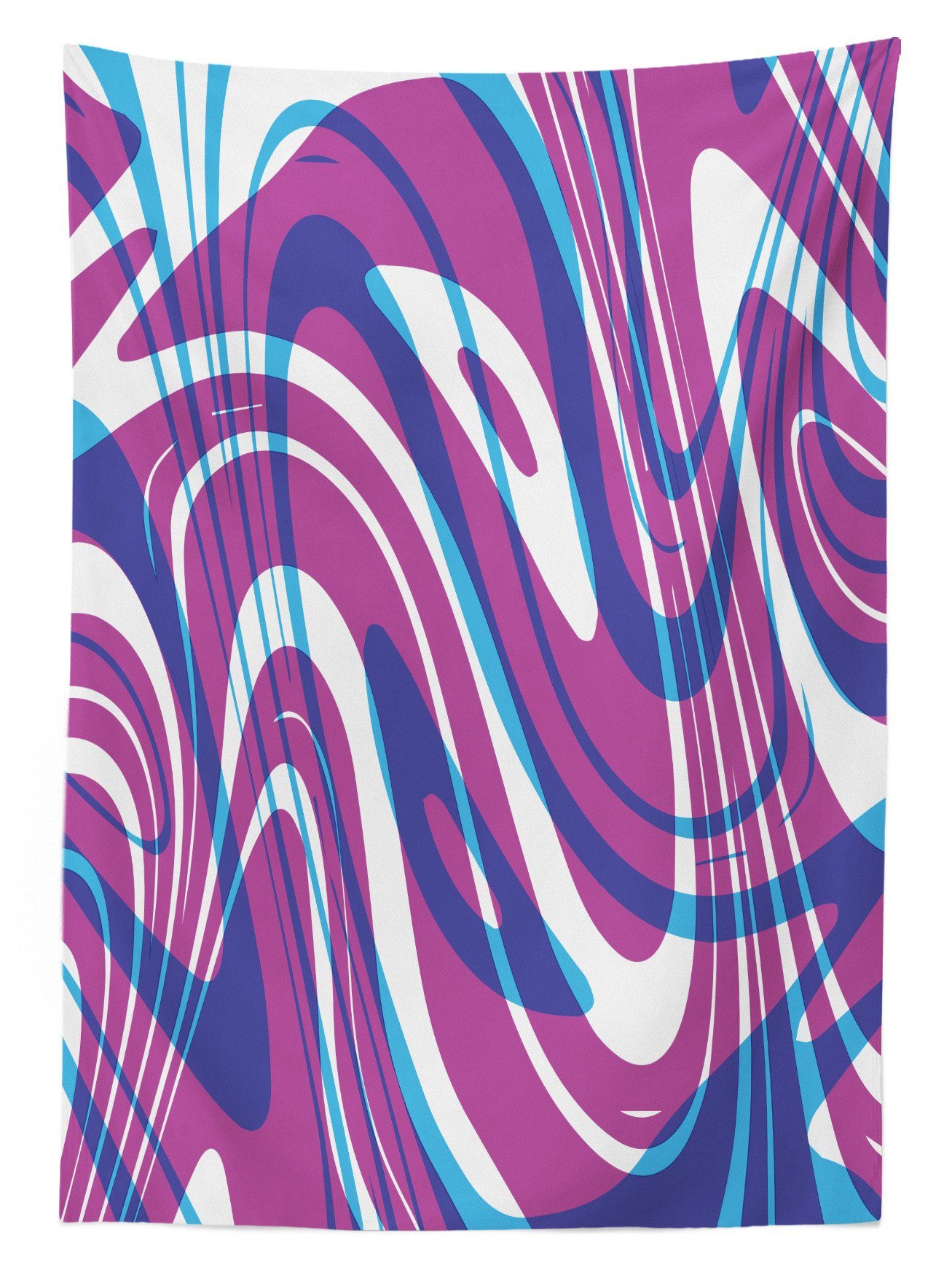 Abakuhaus Tischdecke Farbfest Waschbar Farben, den Motive geeignet Klare Bereich Für Außen Abstrakte wellenförmige Kunst Abstrakt