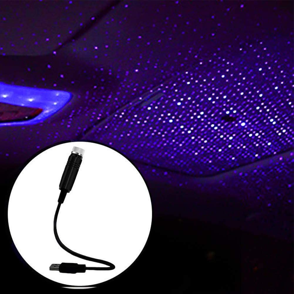 Stelby LED-Sternenhimmel Auto USB Sternenhimmel Usb-Projektor - verschiedene Farboptionen, Mini-Autosternenhimmel, USB-betrieben, Dekoratives Stimmungslicht