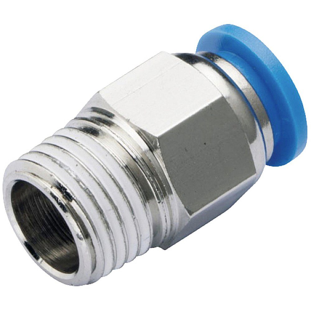 TRU COMPONENTS Schlauchverbinder TRU COMPONENTS Gerade-Verbinder PC6-02 Rohr-Ø: 6 mm Gewinde-Maß: R