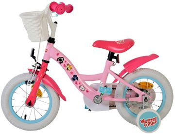 Kinderfahrrad Woezel & Pip Kinderfahrrad - Mädchen - 12 Zoll - Rosa mit Stützrädern