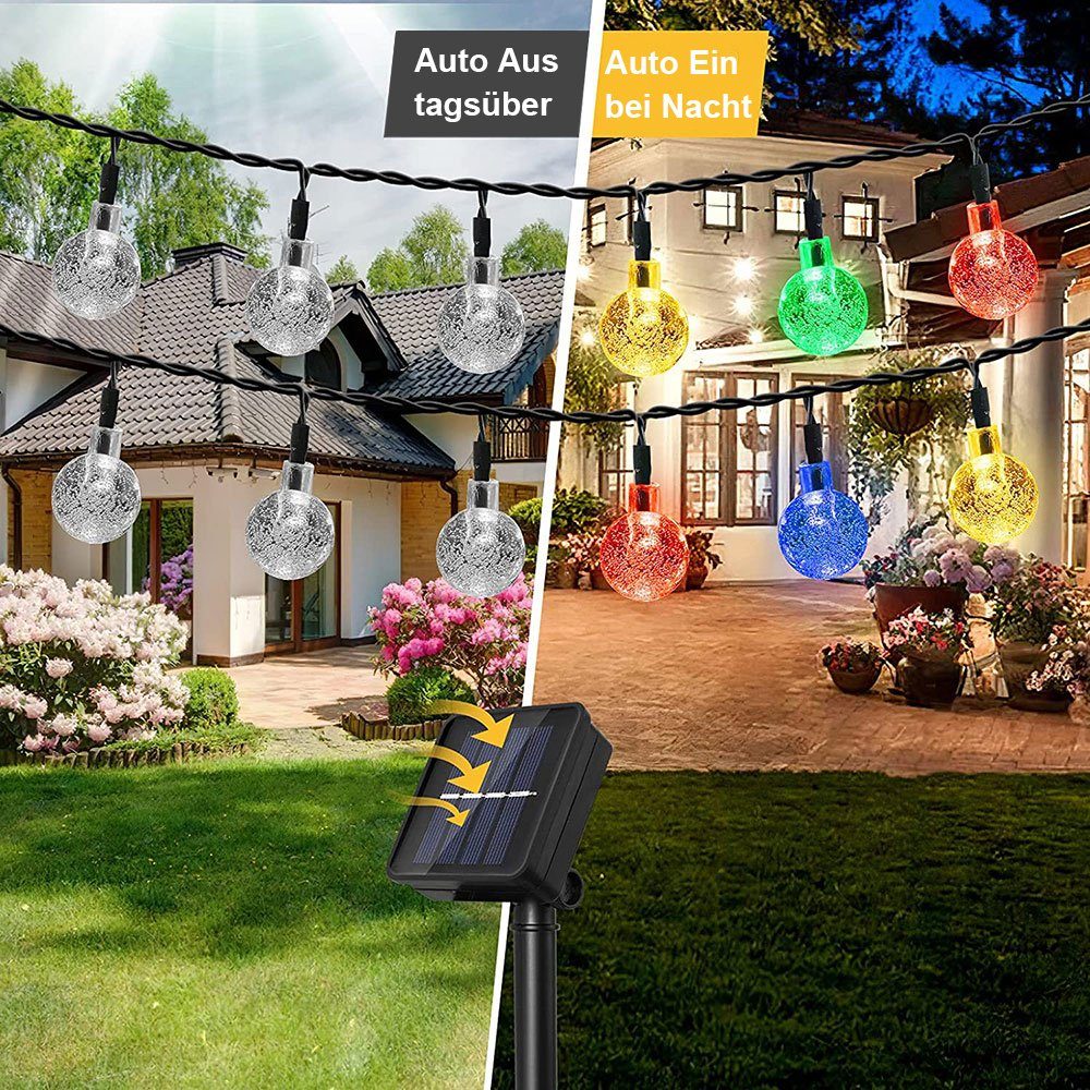 MUPOO Lichterkette Solar Lichterkette Aussen, 20LED/50 günstig online kaufen