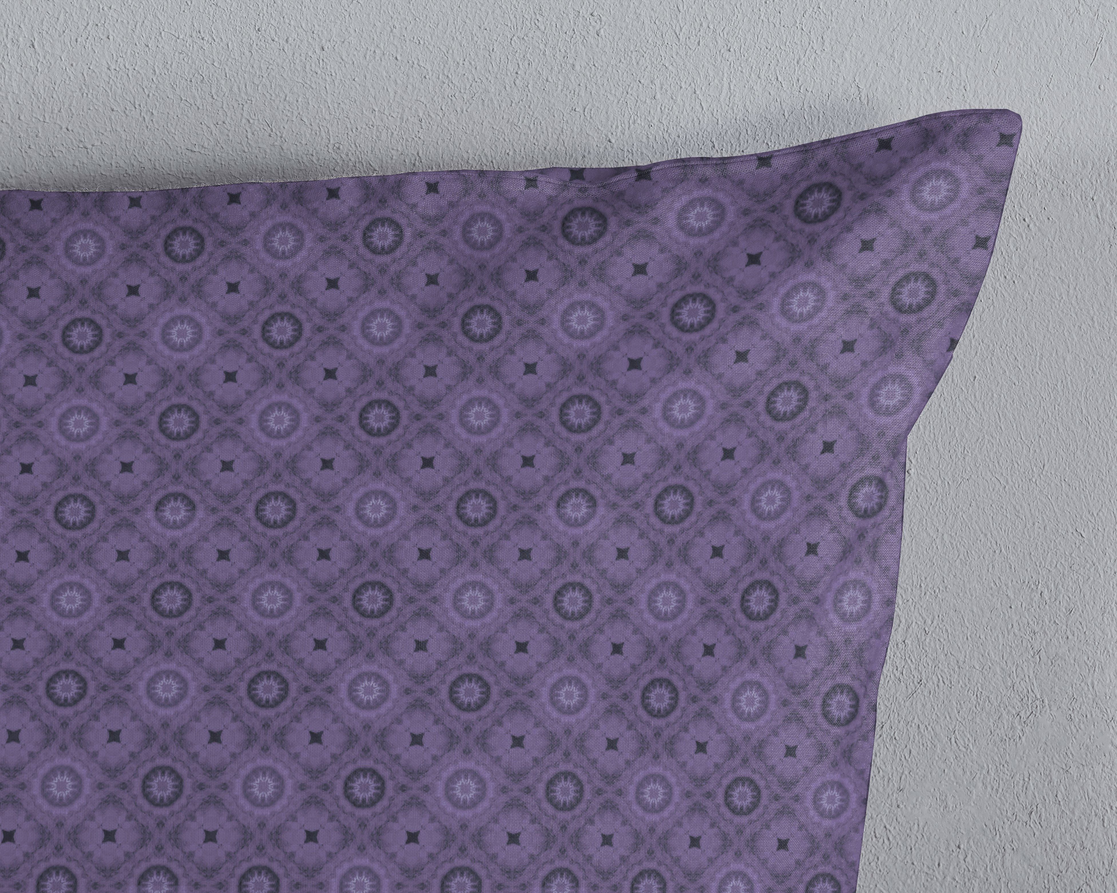 hip Kissenbezüge Abhay, (1 Stück), Baumwolle, Mako-Satin, 40x80, 1 Stück, Reißverschluss, Violett