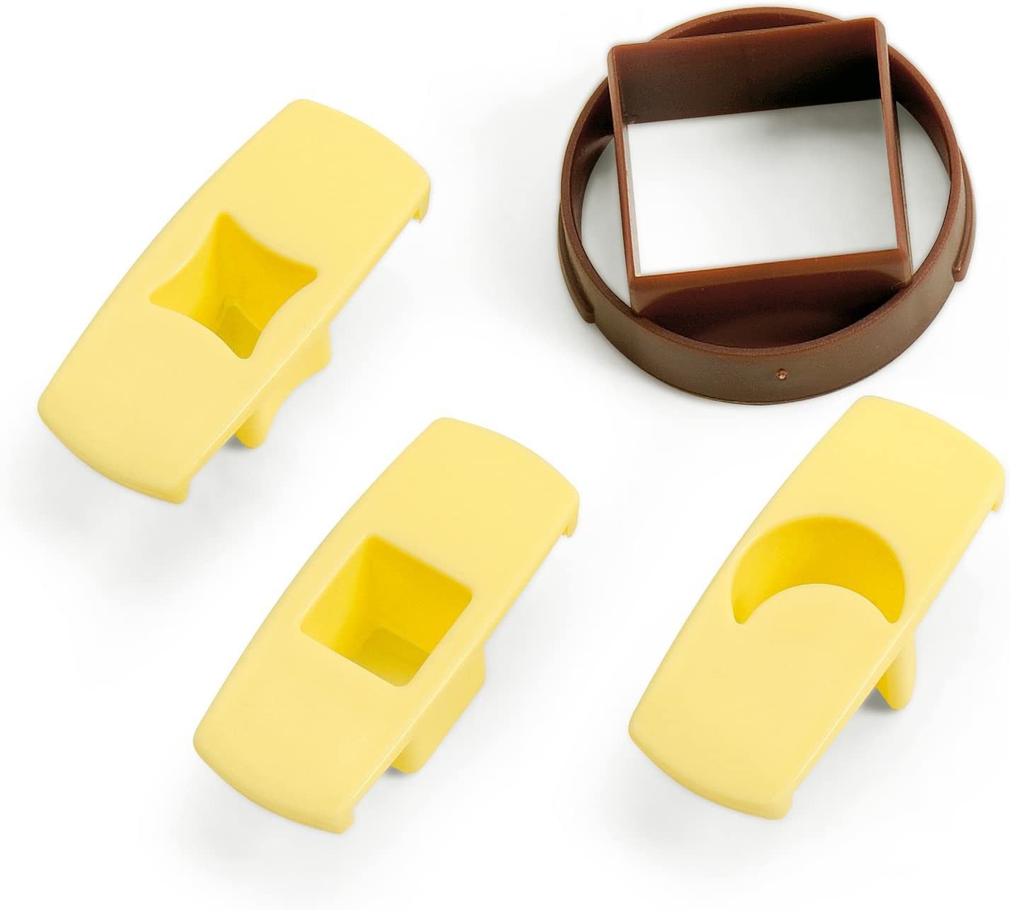 Kaiser Формы для выпечки Ausstechform Spitzbuben-Ausstecher "Quadrat", 4-teilig, 4 cm, Kunststoff