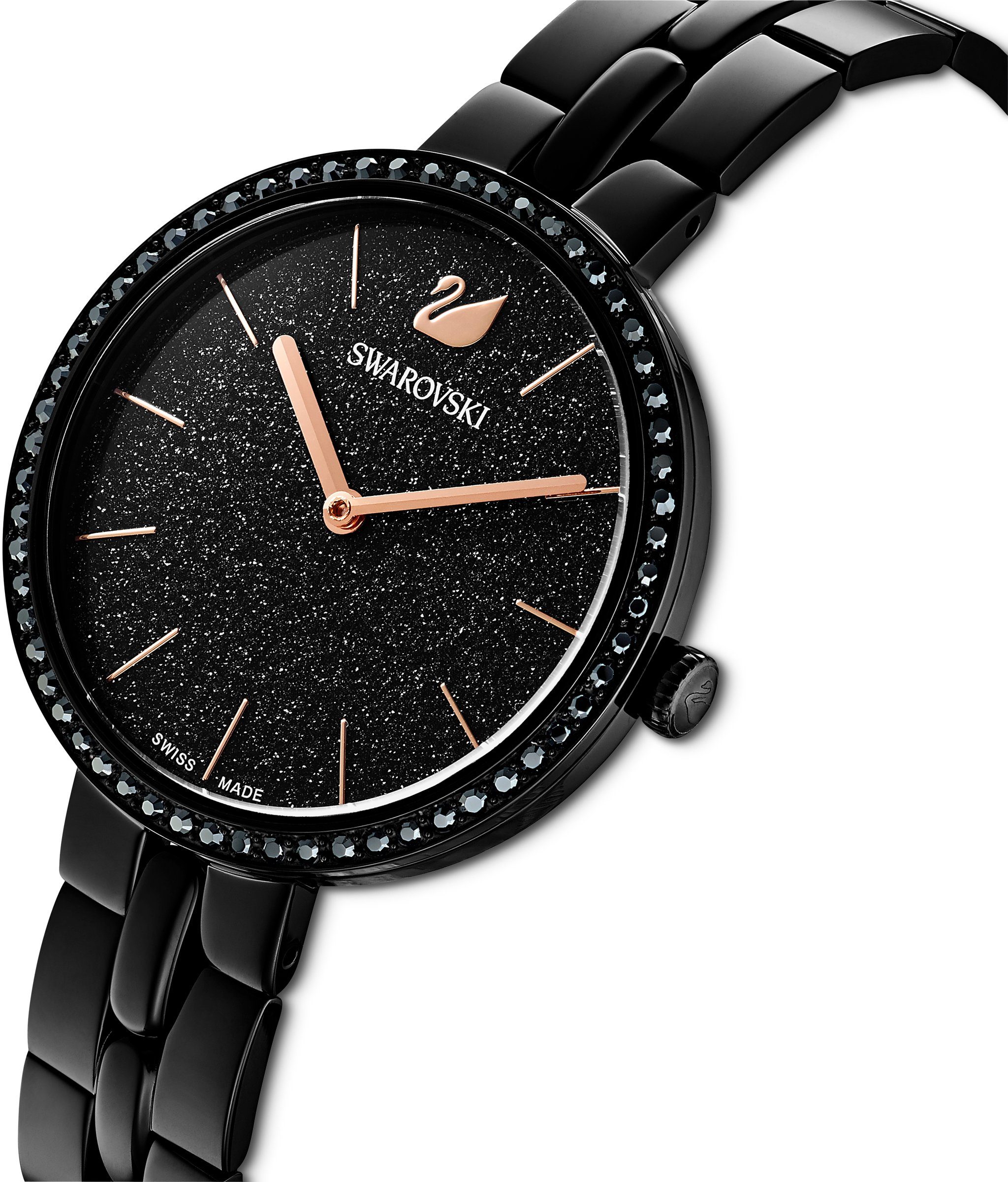 Swarovski Quarzuhr COSMOPOLITAN 5547646, Armbanduhr, Damenuhr, Swarovski-Kristalle, Swiss Made