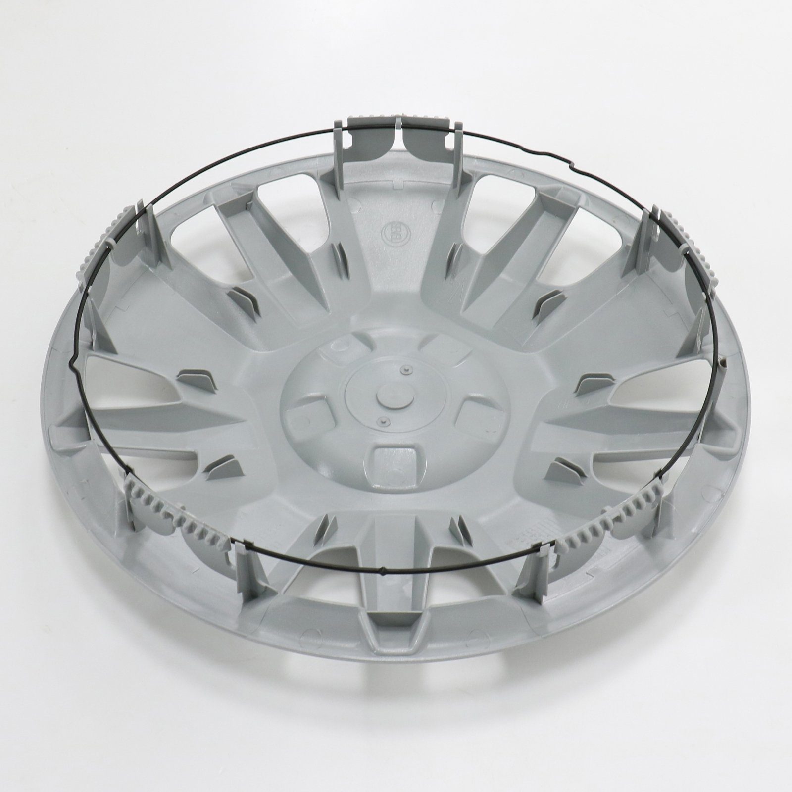FIAT Radkappe Original Radkappe Radblende 15 Zoll Silber 1374086080, 15 in Zoll, (1-St) Mit rotem Fiat Emblem