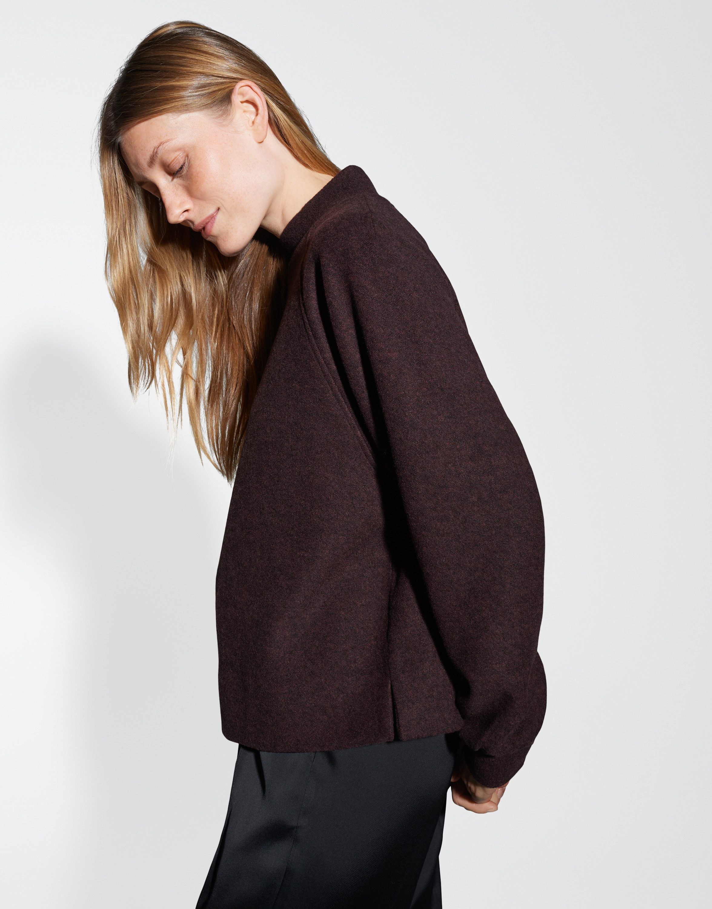 OPUS Sweatshirt GRAPINA Loose mit feiner Fleeceoptik