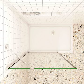 duschspa Duschwand ESG Nano Glas Glaswand Walk in Dusche Duschtrennwand Duschwand, Einscheibensicherheitsglas, Sicherheitsglas, (Set), Glas, Nano Glas