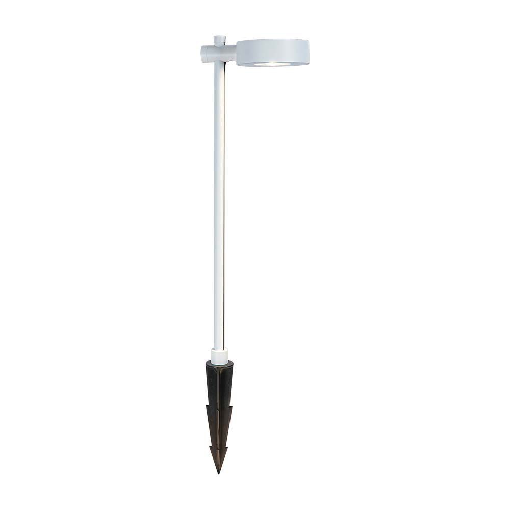 V-TAC LED Außen-Stehlampe, LED-Leuchtmittel fest verbaut, Neutralweiß, Außen Pollerleuchte Gartenlampe Alu weiß LED IP65 H 102 cm
