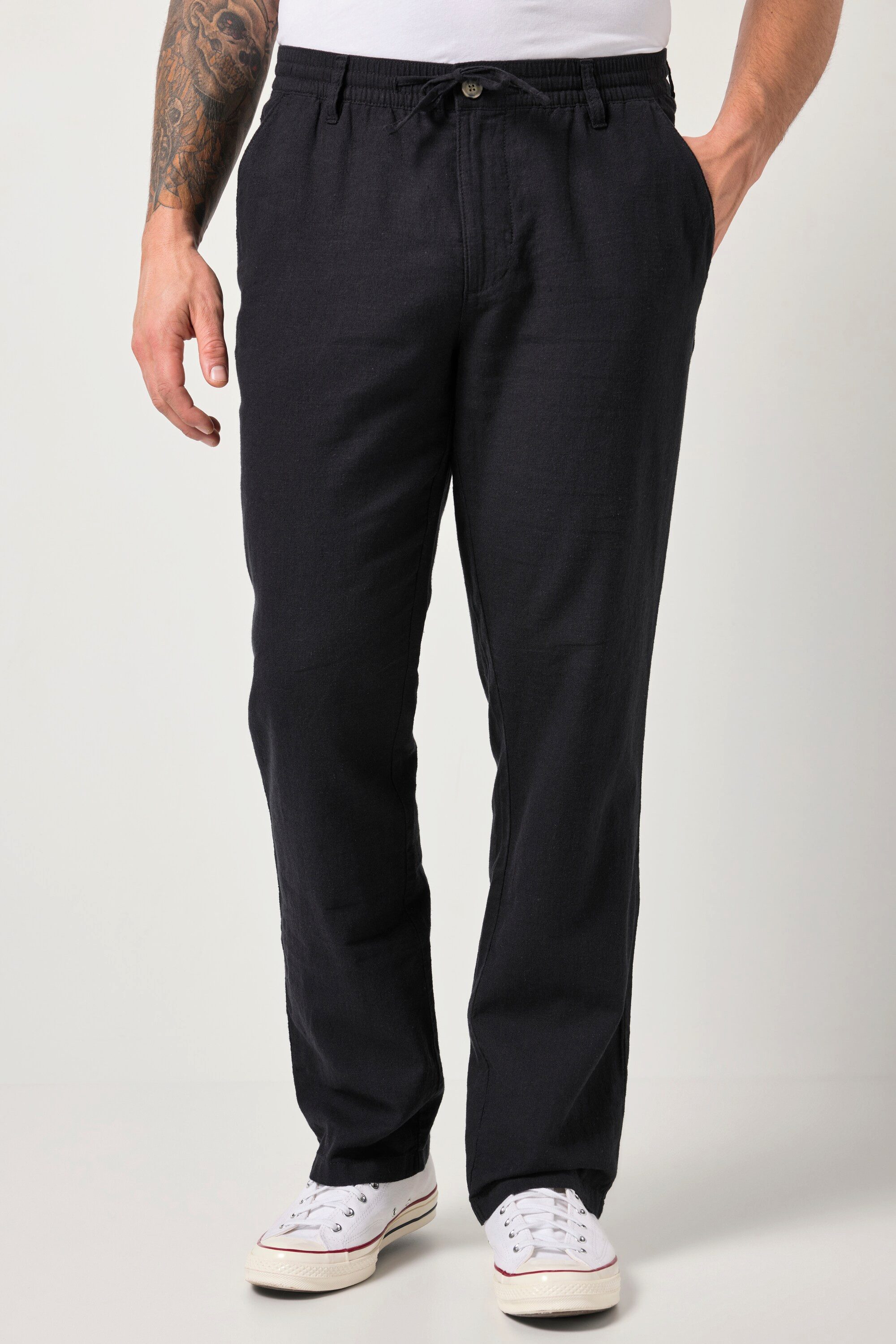 JP1880 Schlupfhose Leinenmix-Hose Schlupfbund bis 72