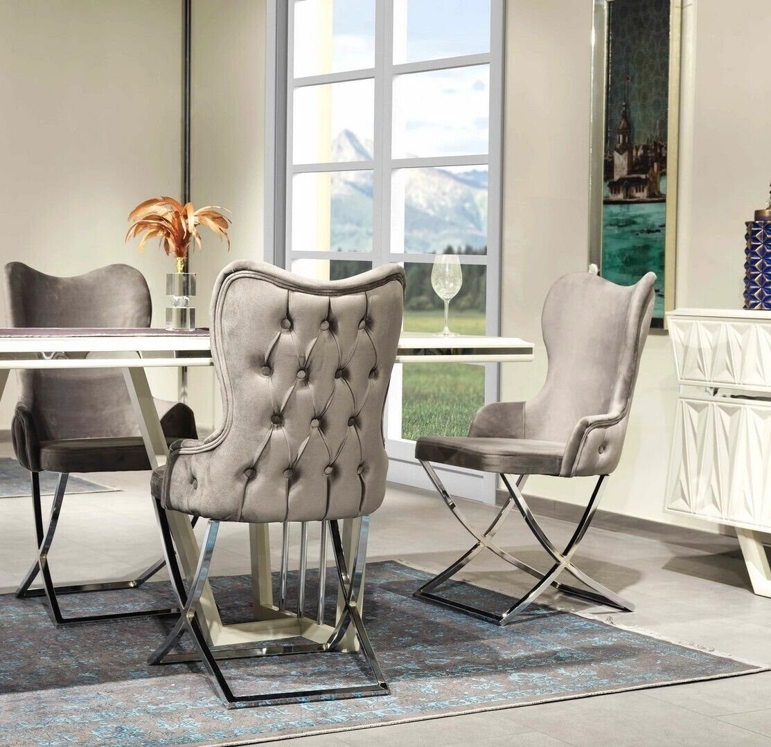 Stühle), Tisch, Esszimmer Möbel Design in Euopa JVmoebel (7-St., Set Esszimmer-Set Stühle modern Made Esstisch Esstisch/6х Luxus