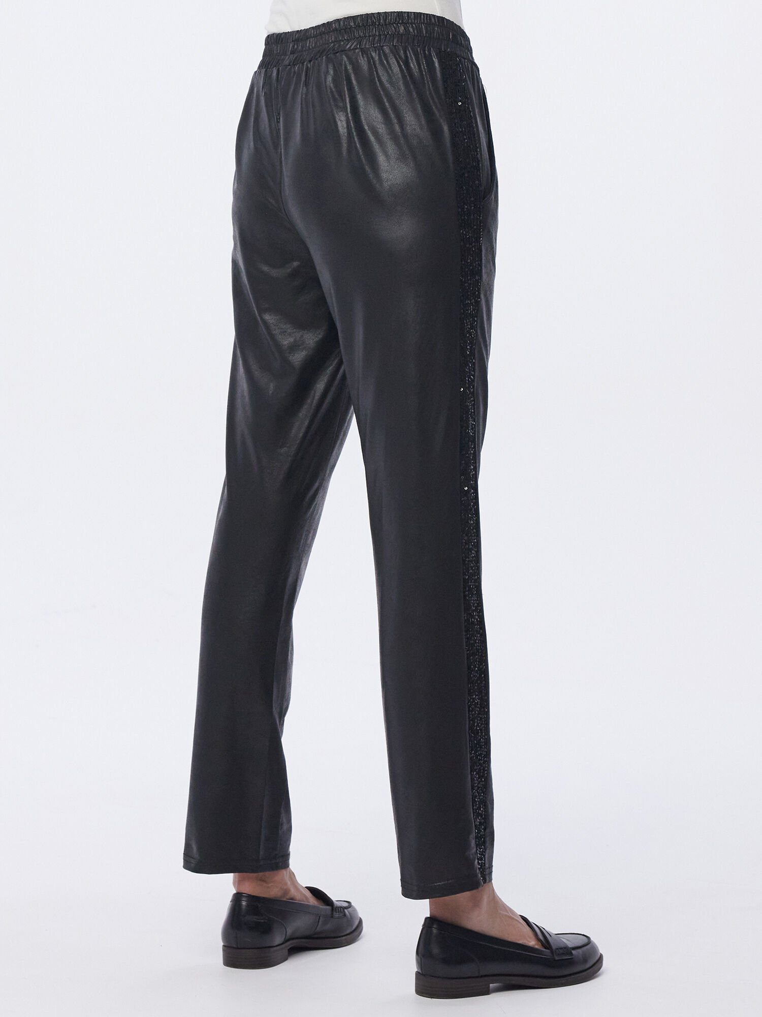 MONACO blue Jogger Pants Sweathose figurumspielend mit Paillettengalon günstig online kaufen