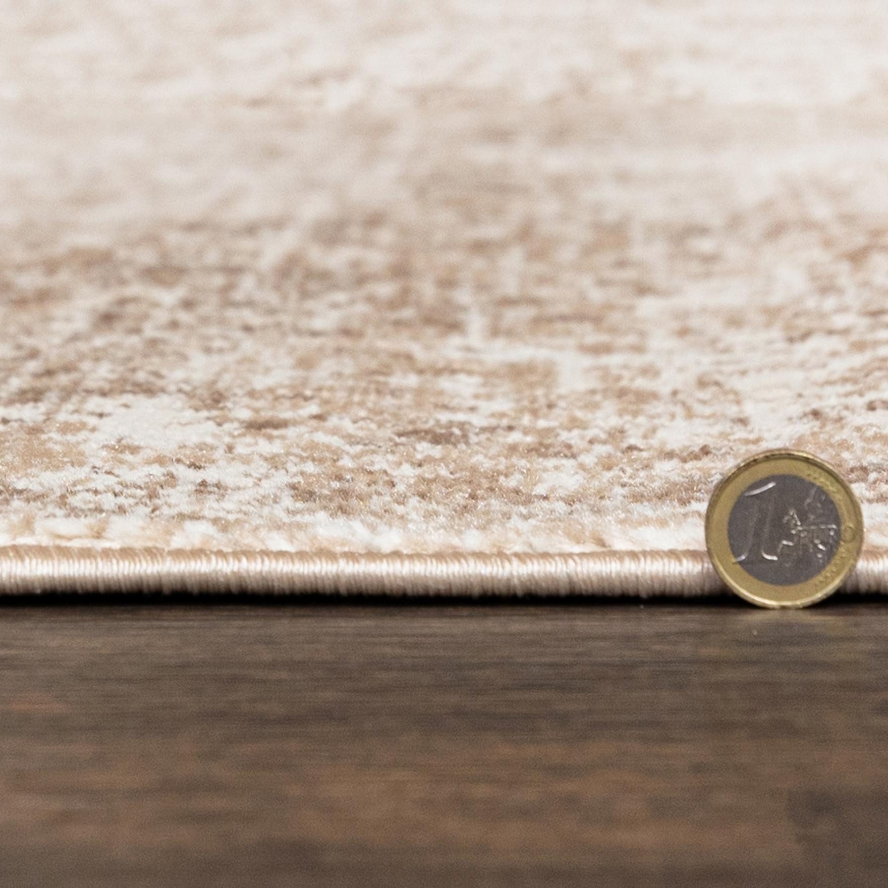 Mazovia Designteppich Modern Abstrakt Beige Creme Wohnzimmer, Schlafzimmer, Esszimmer, Büro, Fußbodenheizung – Bild 5 von 5