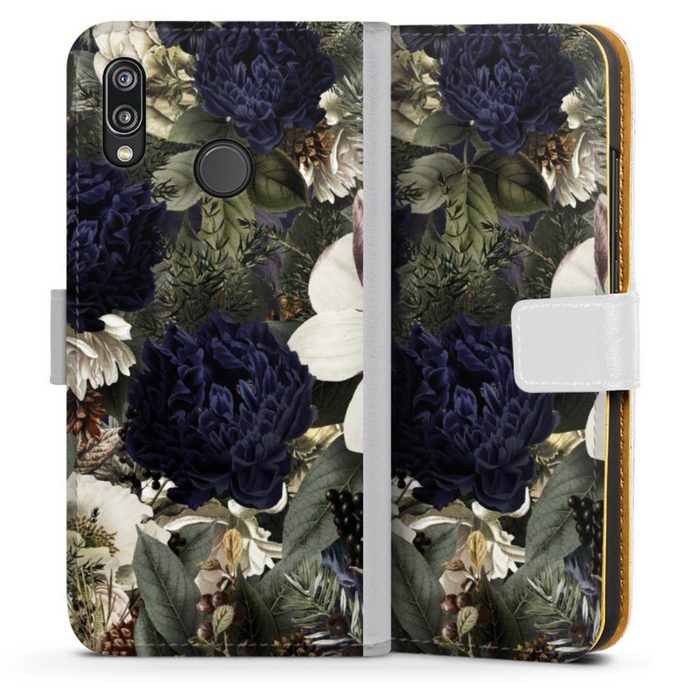 DeinDesign Handyhülle Utart Vintage Blumen Natur Blumen Huawei P20 Lite Hülle Handy Flip Case Wallet Cover Handytasche Leder