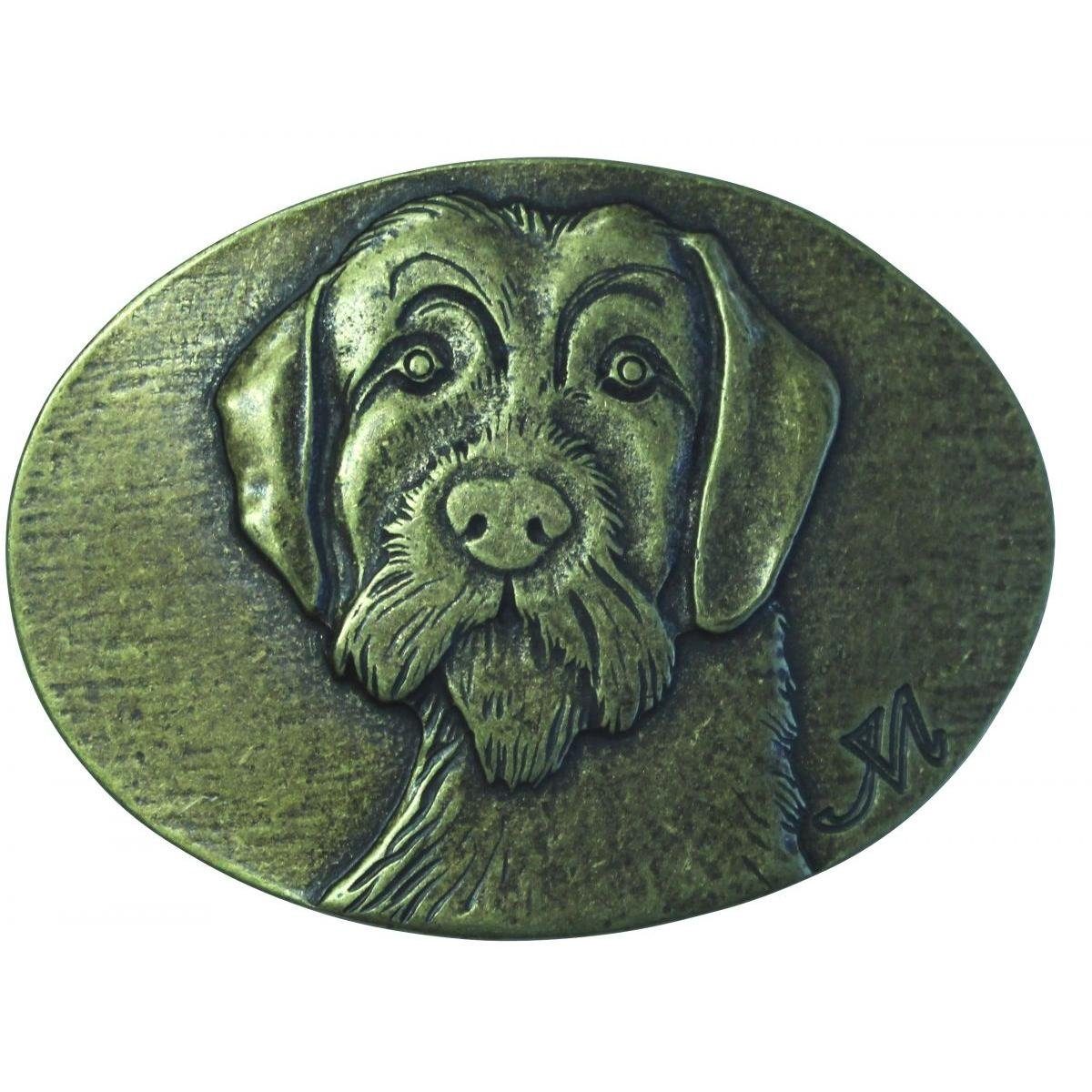 BELTINGER Gürtelschnalle Deutsch Drahthaar 4,0 cm - Buckle Gürtelschließe 40mm - für Jagd-Outfi (1-St)