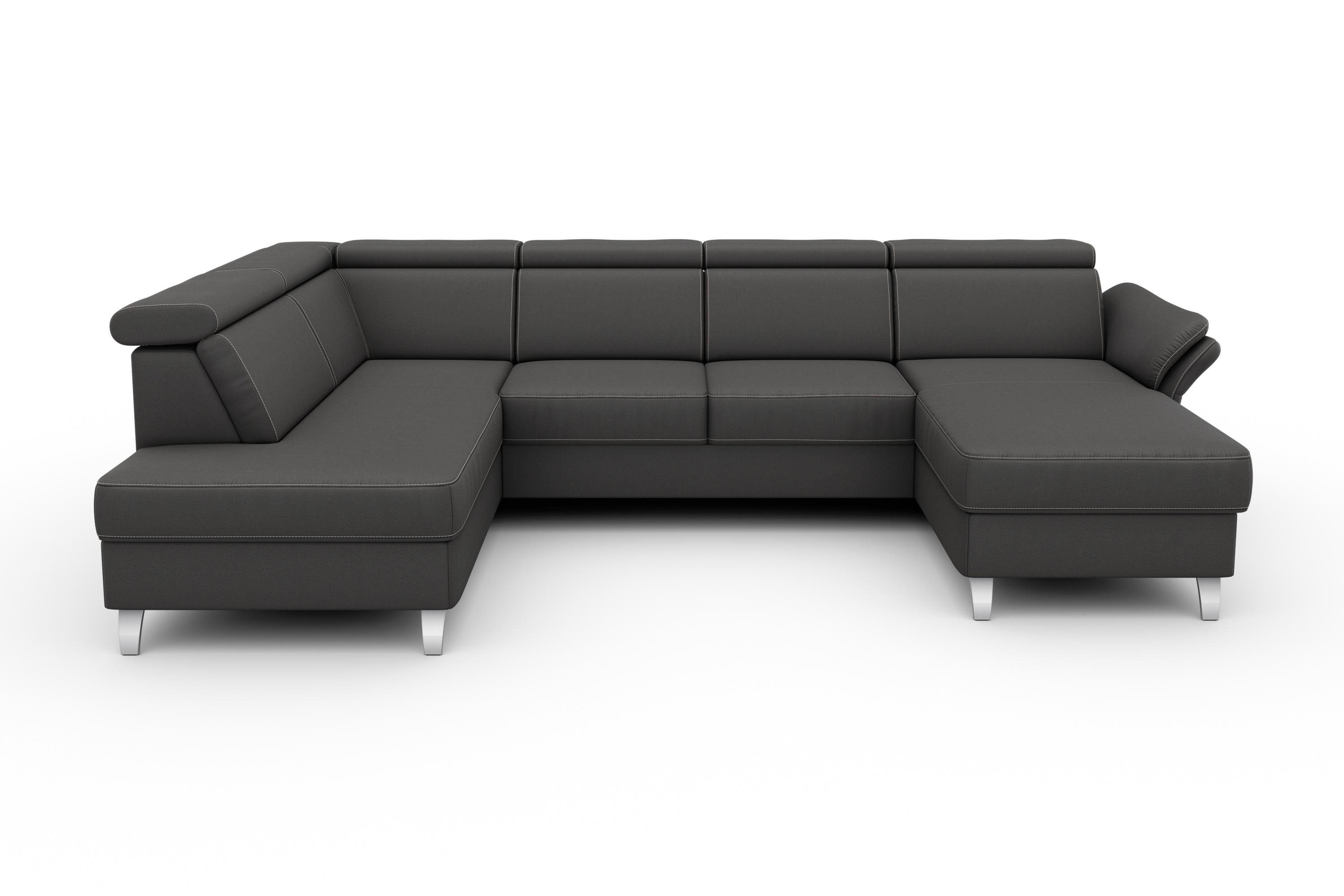 sit&more Wohnlandschaft "Vincenzo U-Form" inklusive Kopfteilverstellung, wa günstig online kaufen