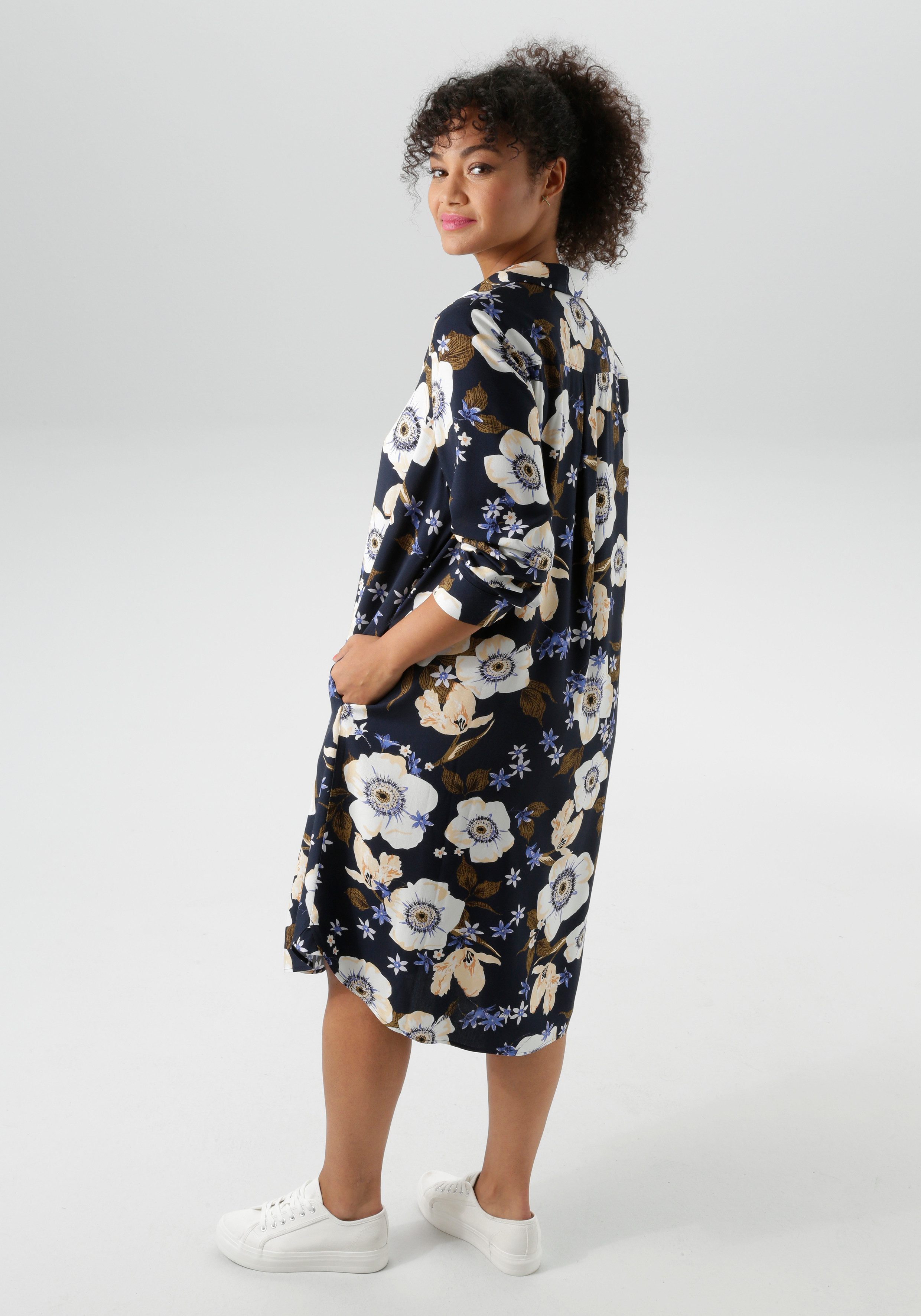 Aniston PLUS Blusenkleid mit seitlichen Eingrifftaschen günstig online kaufen