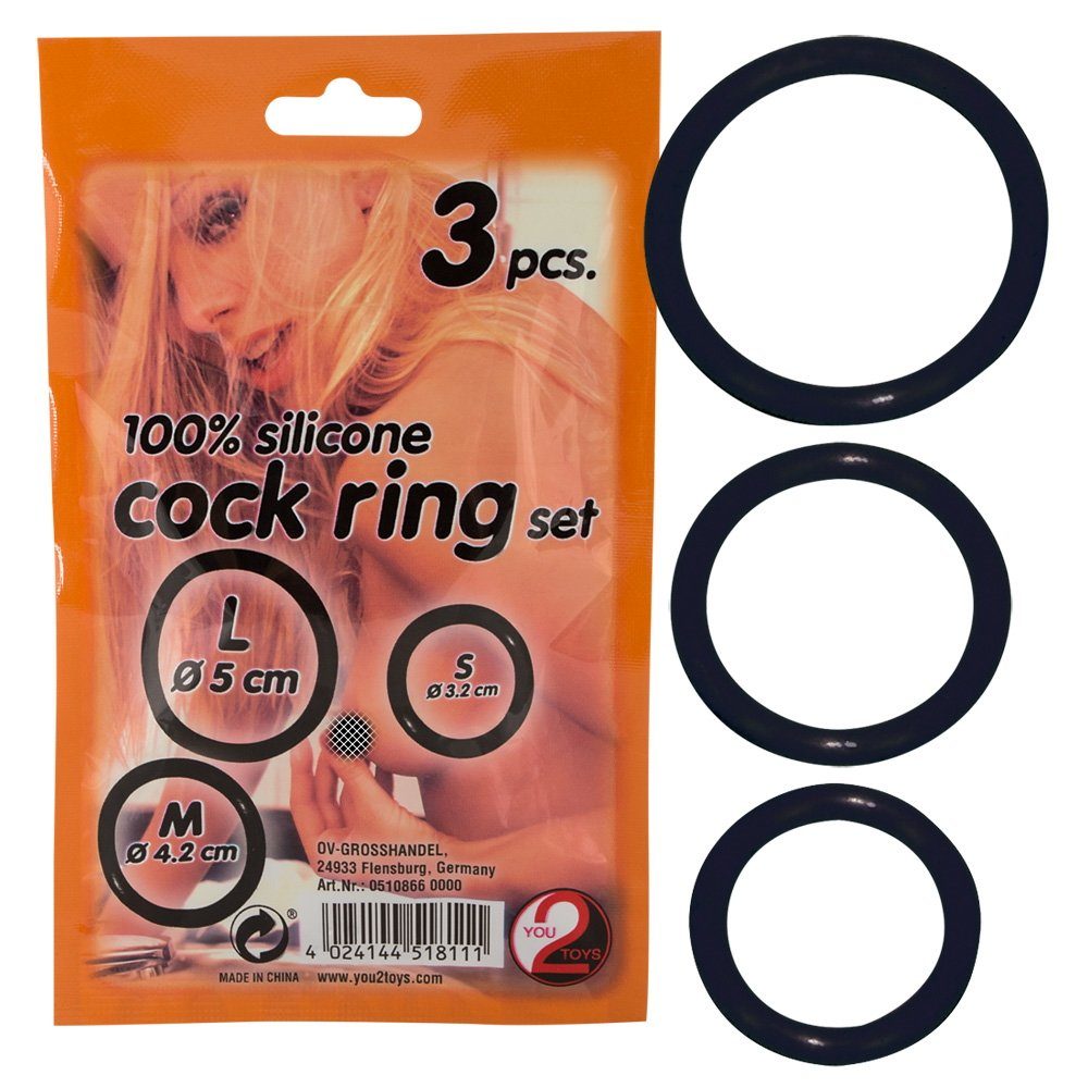 You2Toys Penisring ring You2Toys- Silicone 3 cock pcs set