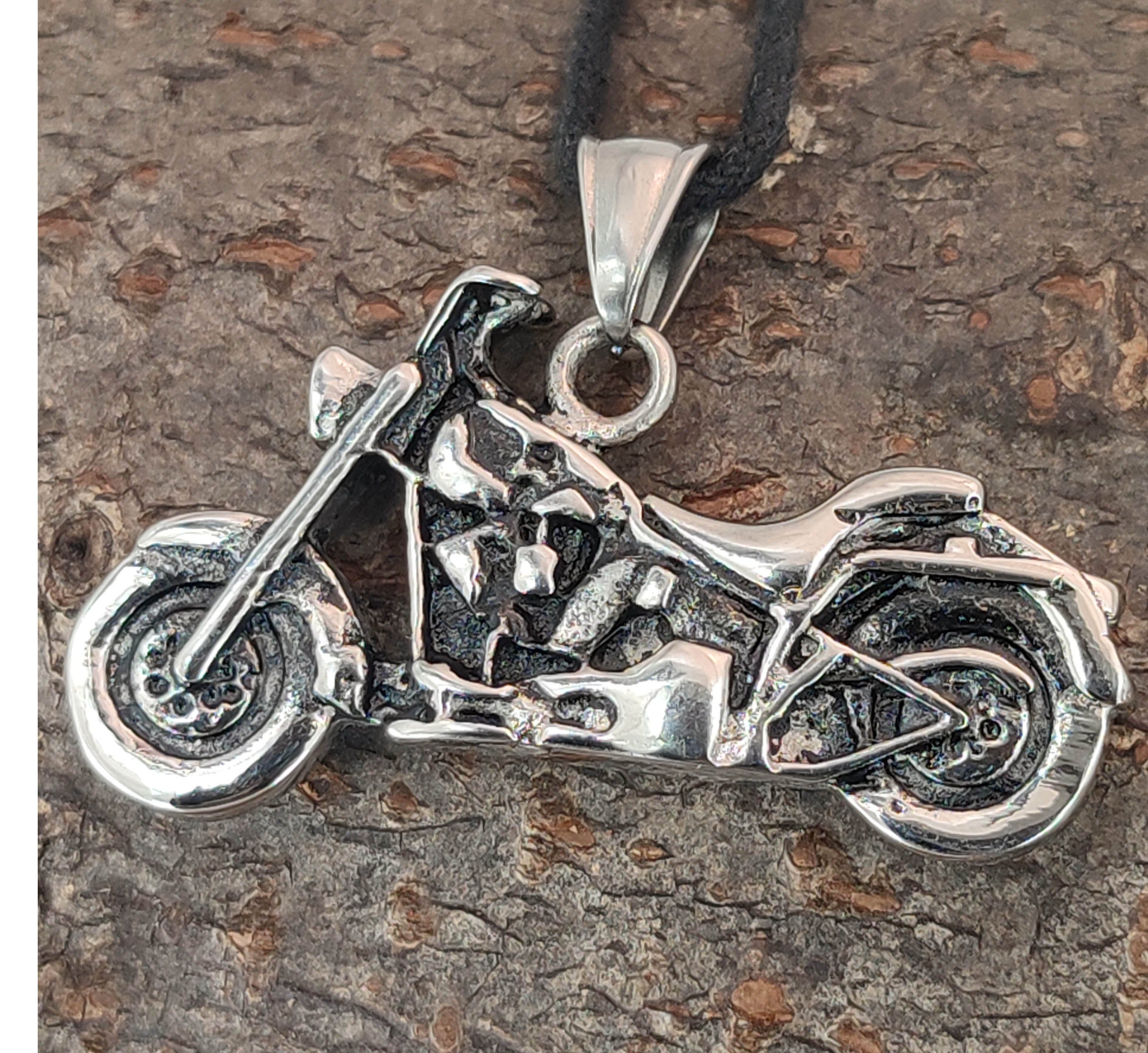 Kiss of Leather Kettenanhänger Motorrad Moped Bike Biker Rocker Edelstahl S günstig online kaufen