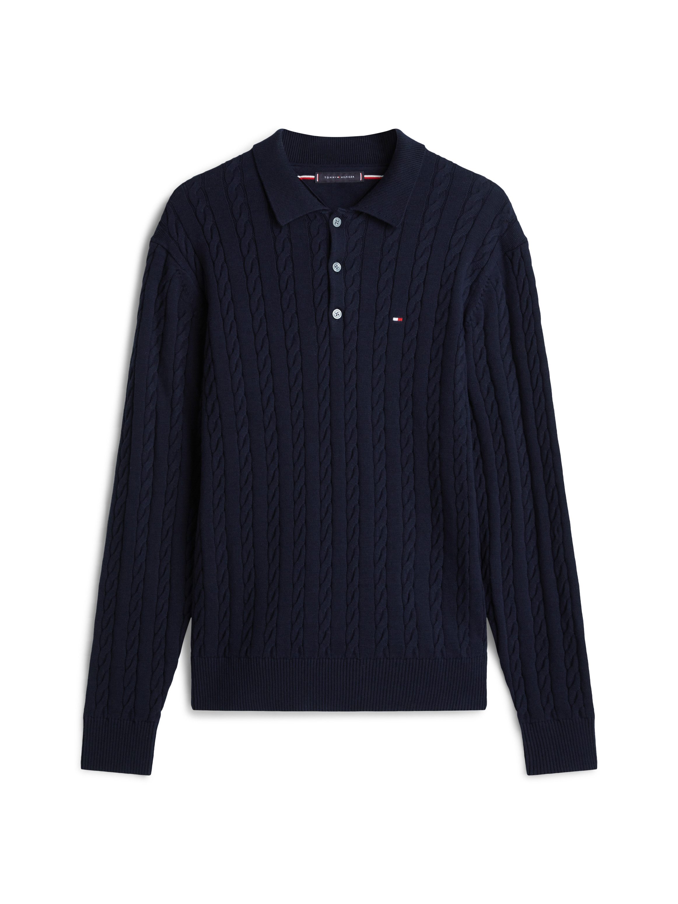 Polokragenpullover CLASSIC COTTON CABLE