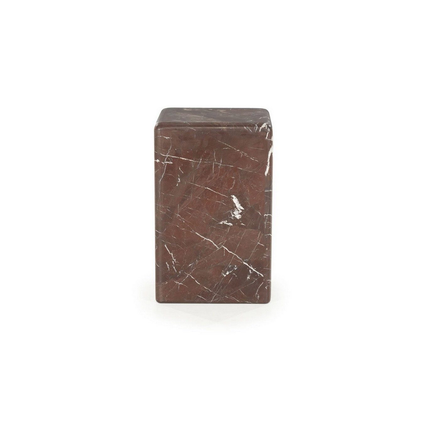 BOO Kommode Beisteller Cube Marmor rot