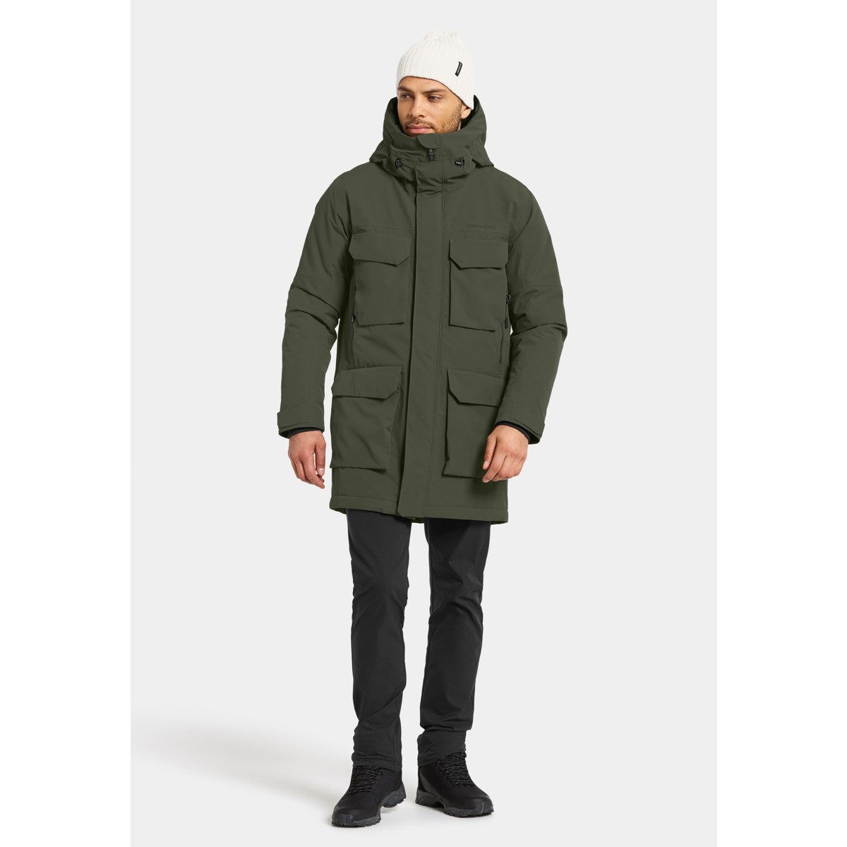 Didriksons Parka Drew Herren Winterjacke, Wintermantel, Regenmantel, Kapuzenjacke, Funktionsjacke