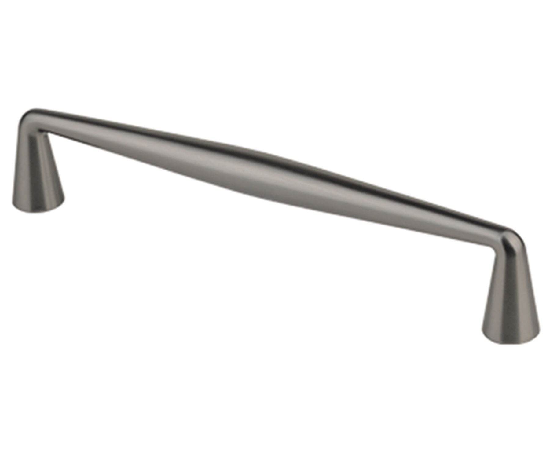 livingpoint24 Möbelgriff Möbelgriff BA 128mm Küchengriff Linea Titan Schrankgriff Grau modern (1-St., 13), Modern