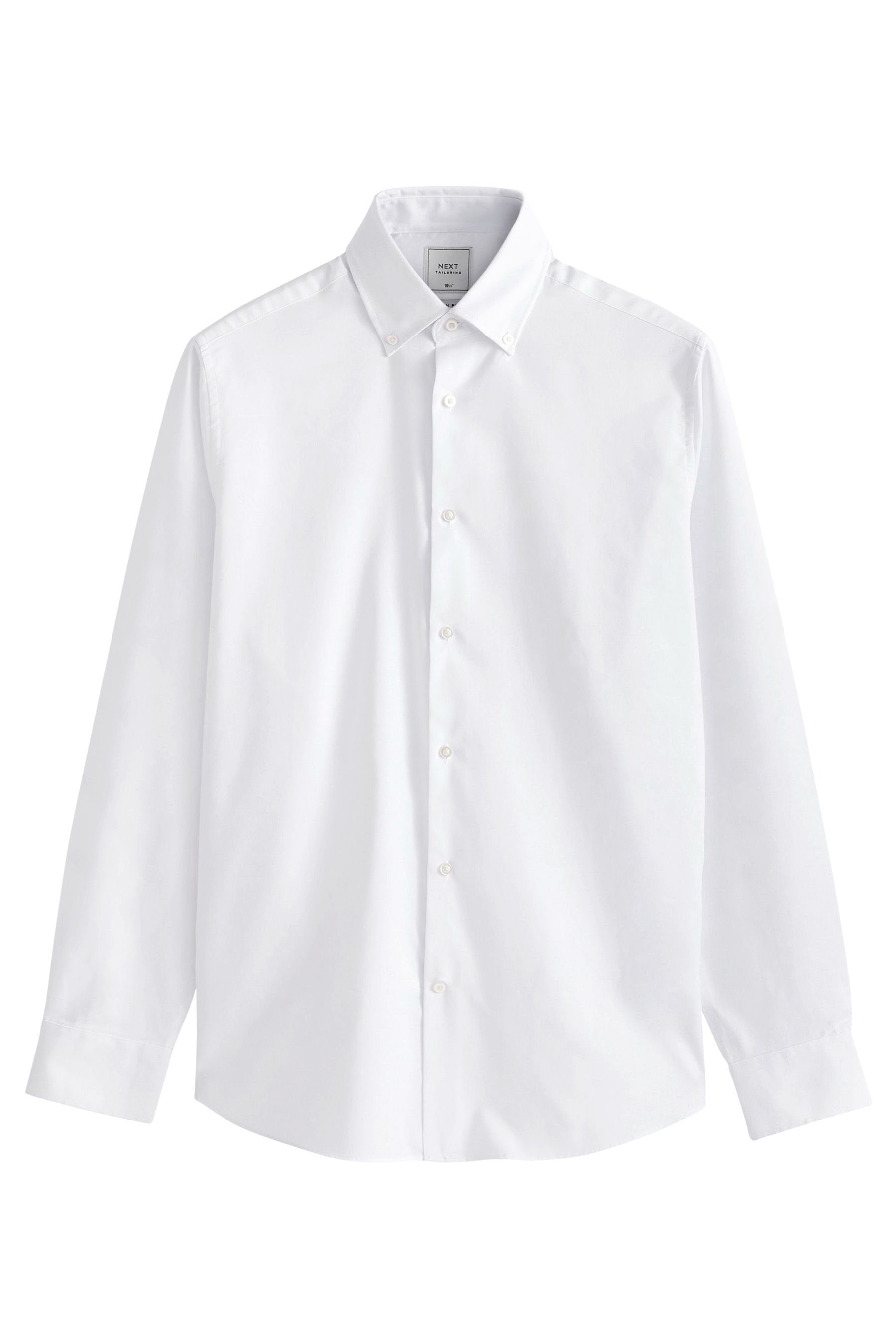 Next Langarmhemd Pflegeleichtes Slim Fit Oxford-Hemd günstig online kaufen