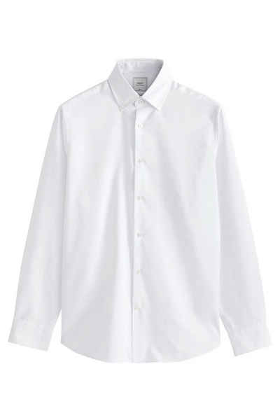 Next Langarmhemd Pflegeleichtes Slim Fit Oxford-Hemd (1-tlg)